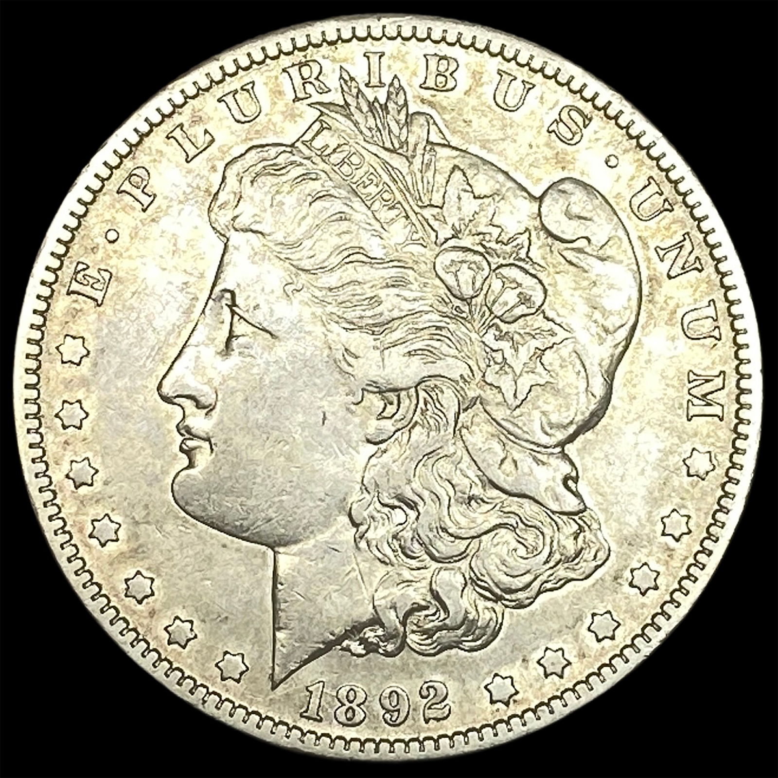 1892-CC Silver Morgan Dollar NEARLY UNCIRCULATED: 1892-CC Silver Morgan Dollar NEARLY UNCIRCULATED