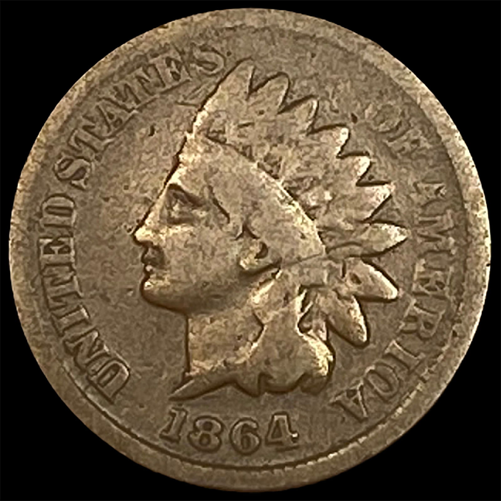 1864 Bronze Indian Head Cent LIGHTLY CIRCULATED (1 of 2)