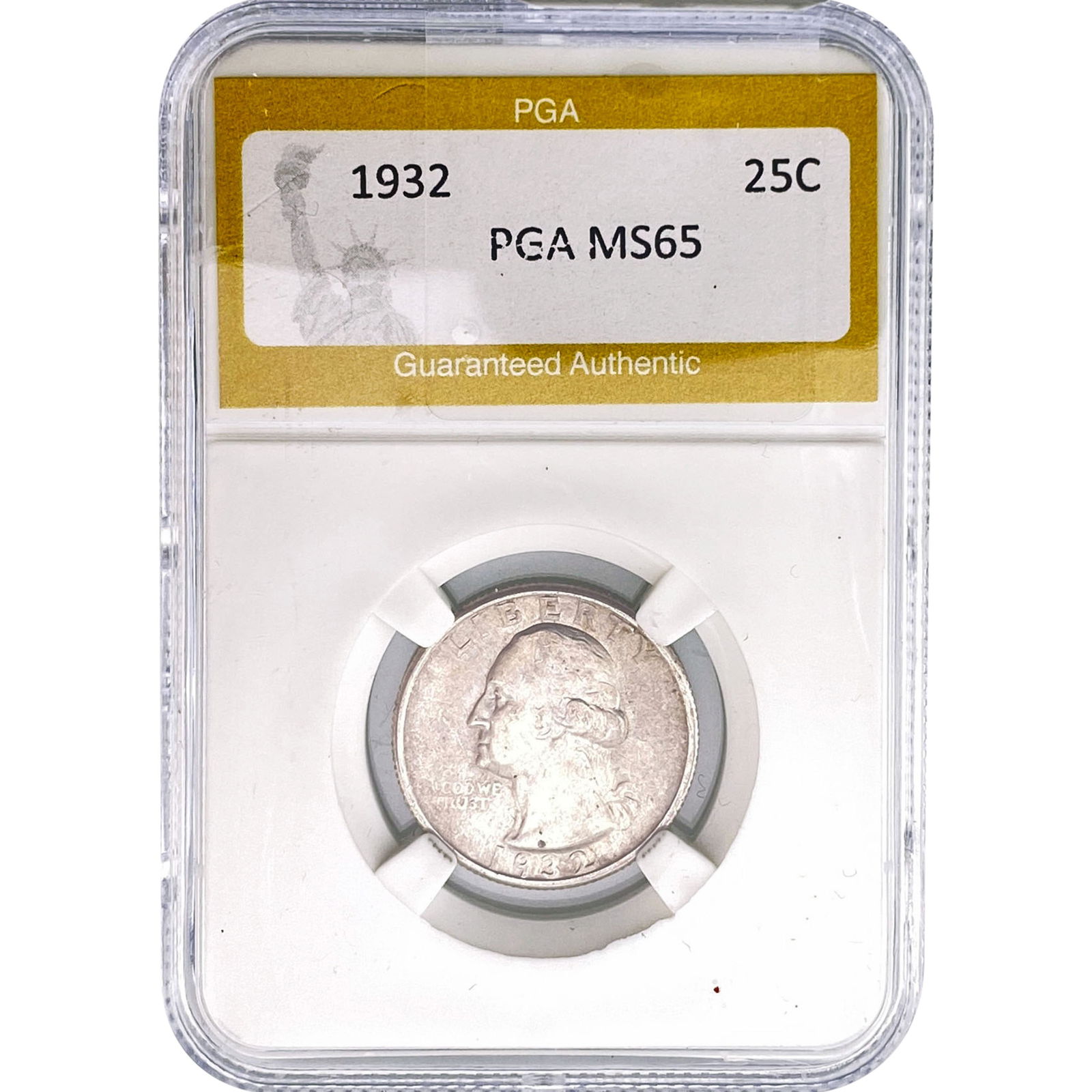 1932 Washington Silver Quarter PGA MS65: 1932 Washington Silver Quarter PGA MS65