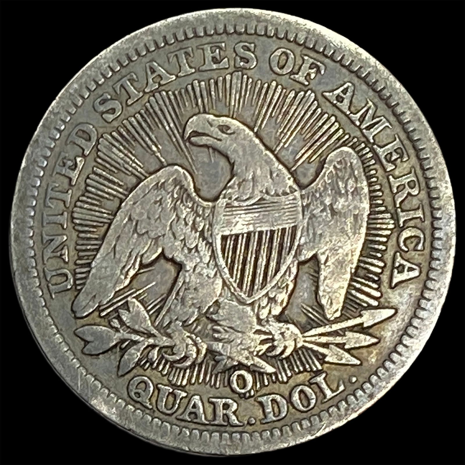 1853-O Silver Seated Liberty Quarter LIGHTLY CIRCULATED - 2