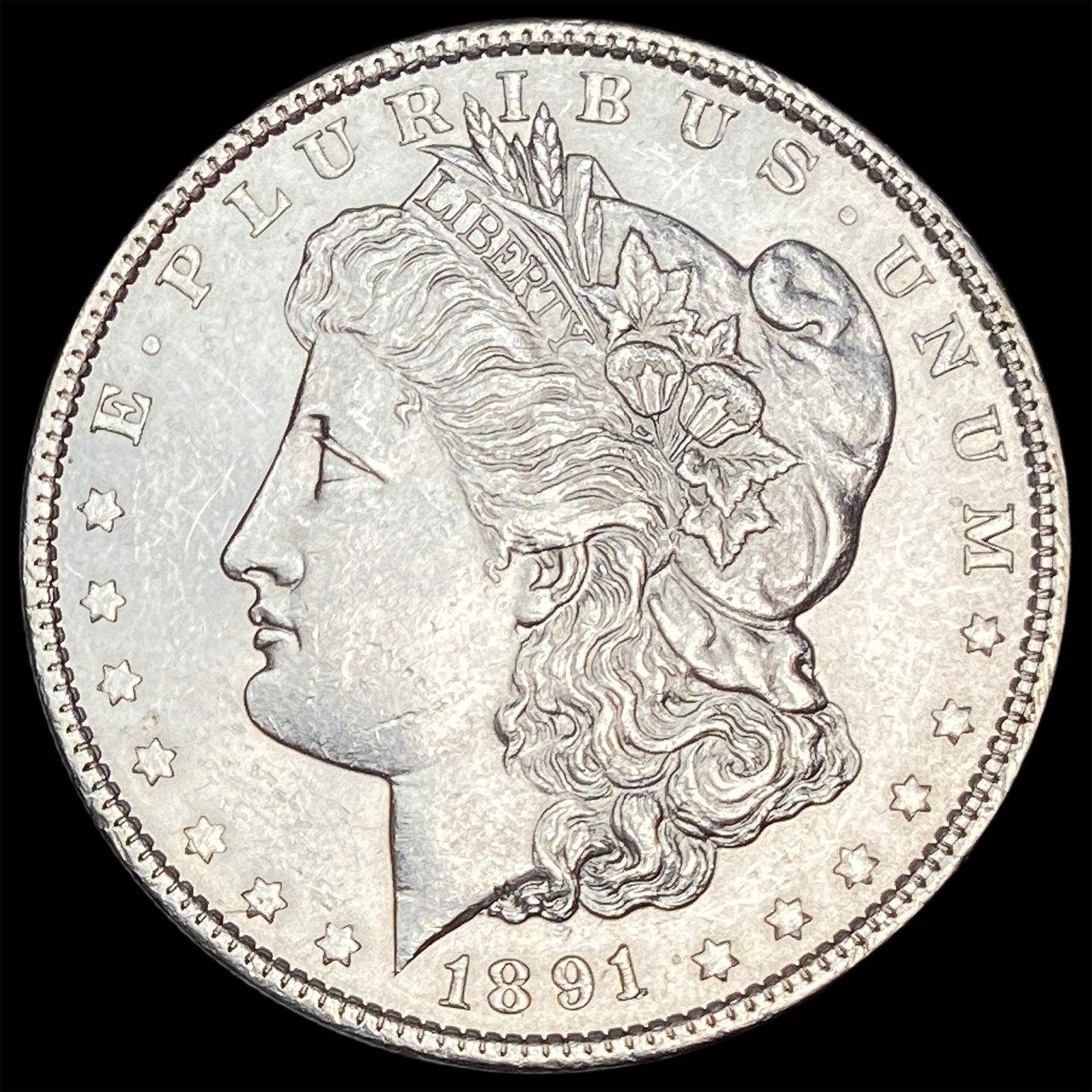 1891-S Silver Morgan Dollar CHOICE BU (1 of 2)