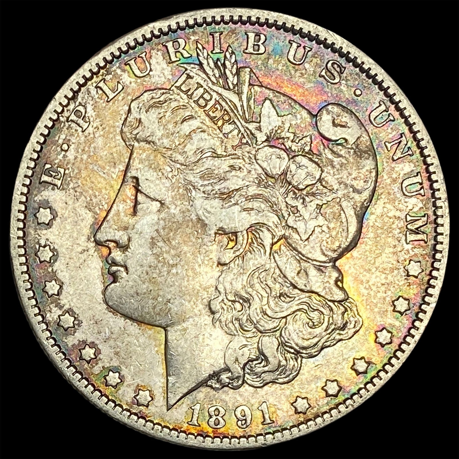 1891-S Silver Morgan Dollar NEARLY UNCIRCULATED (1 of 2)