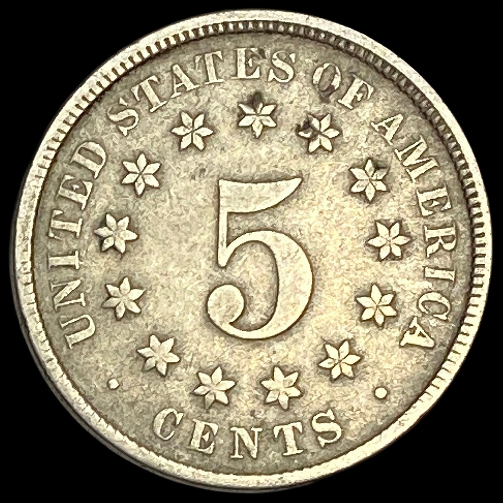 1876 Shield Nickel LIGHTLY CIRCULATED (1 of 2)