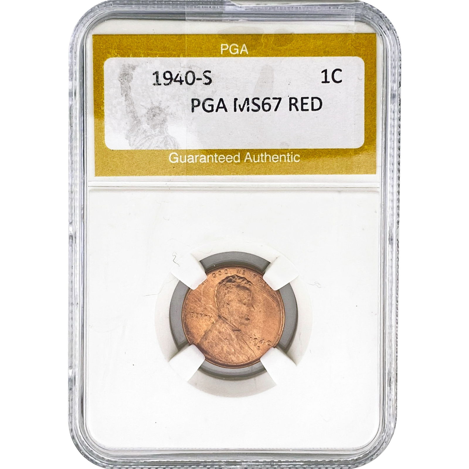 1940-S Wheat Cent PGA MS67 RED (1 of 2)
