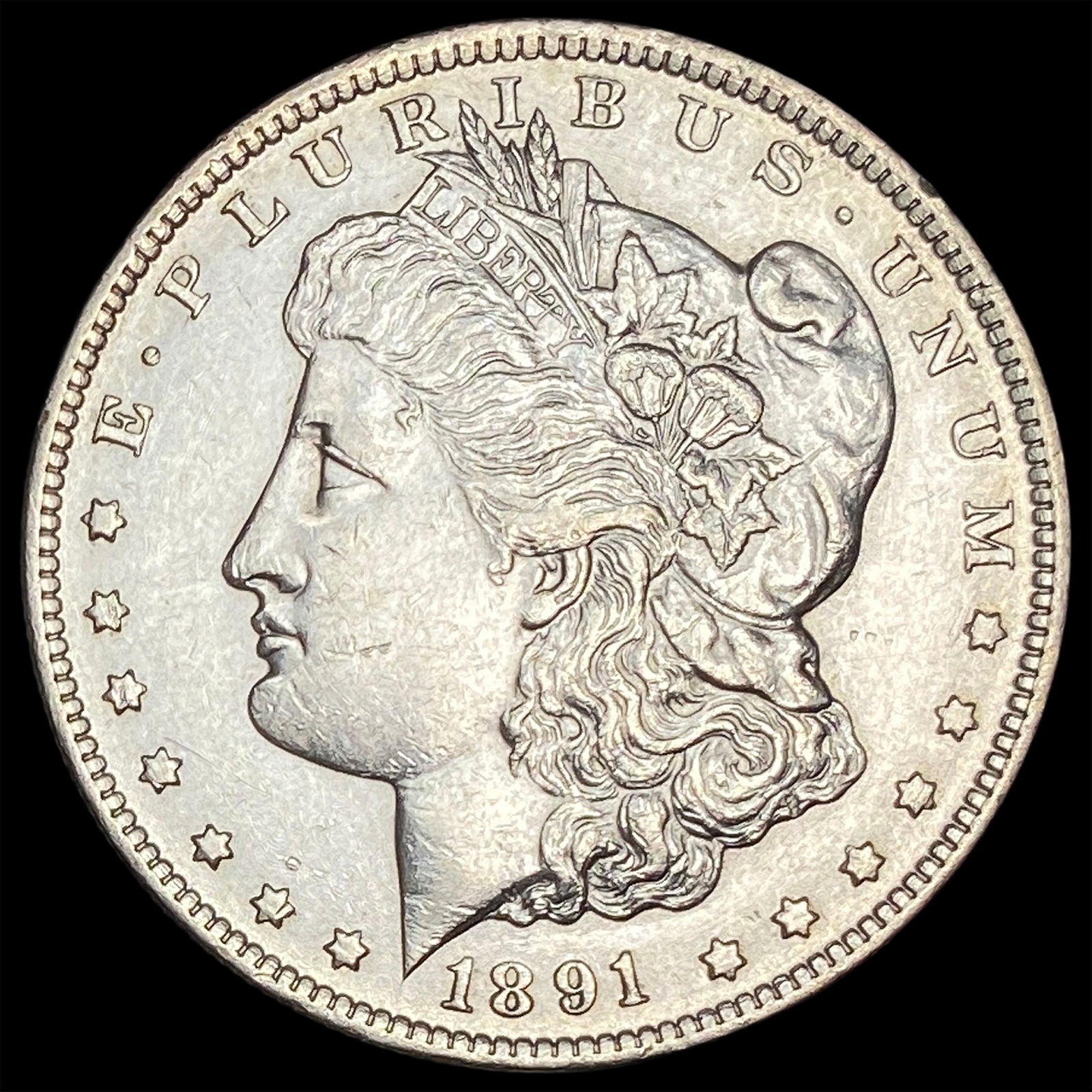 1891-CC Silver Morgan Dollar CLOSELY UNCIRCULATED (1 of 2)
