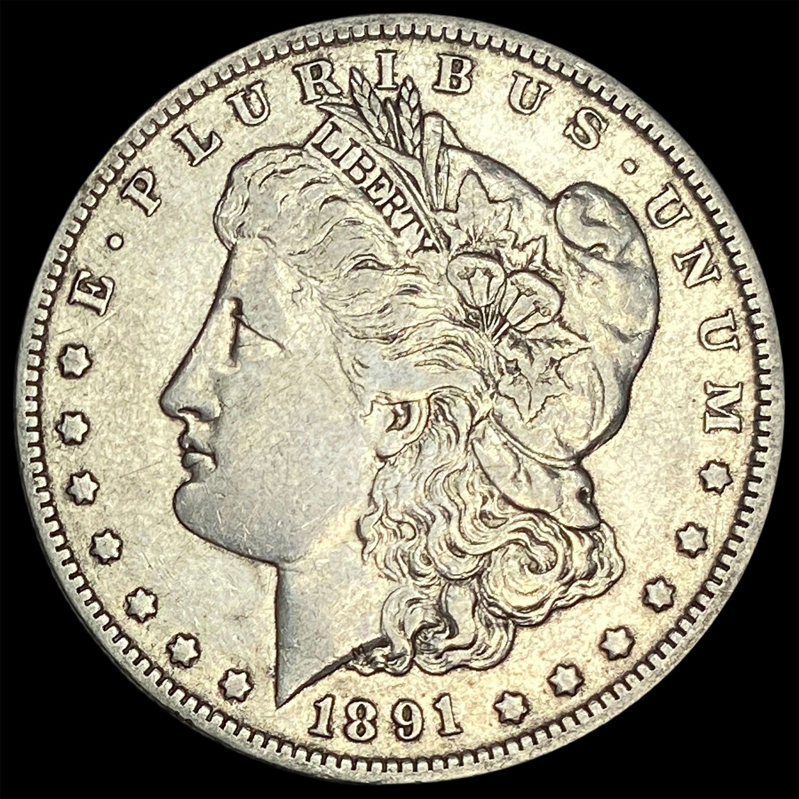 1891 Morgan Silver Dollar ABOUT UNCIRCULATED (1 of 2)