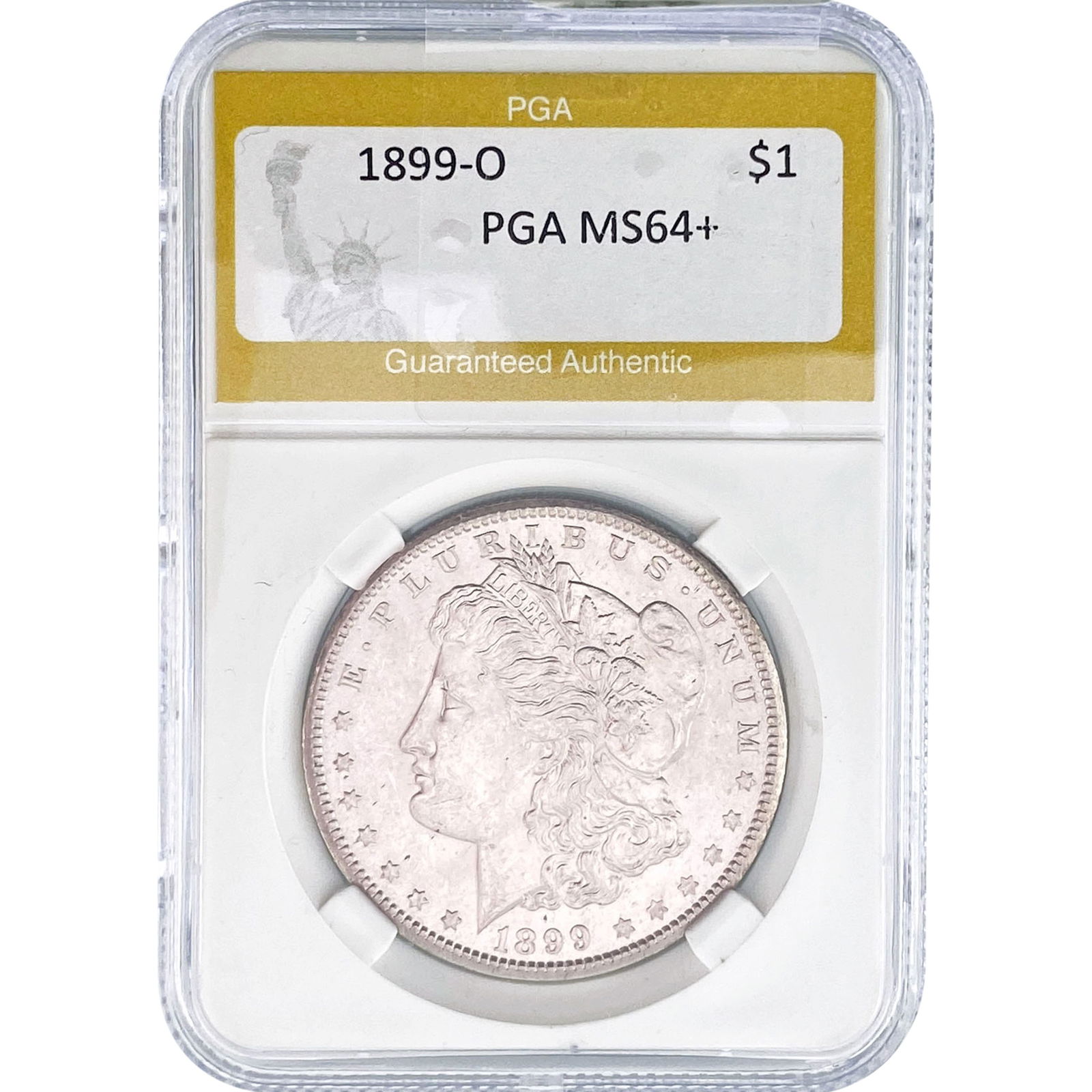 1899-O Morgan Silver Dollar PGA MS64+: 1899-O Morgan Silver Dollar PGA MS64+