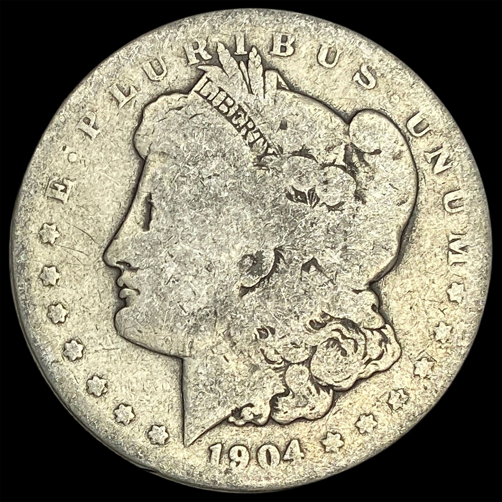 1904-S Silver Morgan Dollar NICELY CIRCULATED: 1904-S Silver Morgan Dollar NICELY CIRCULATED