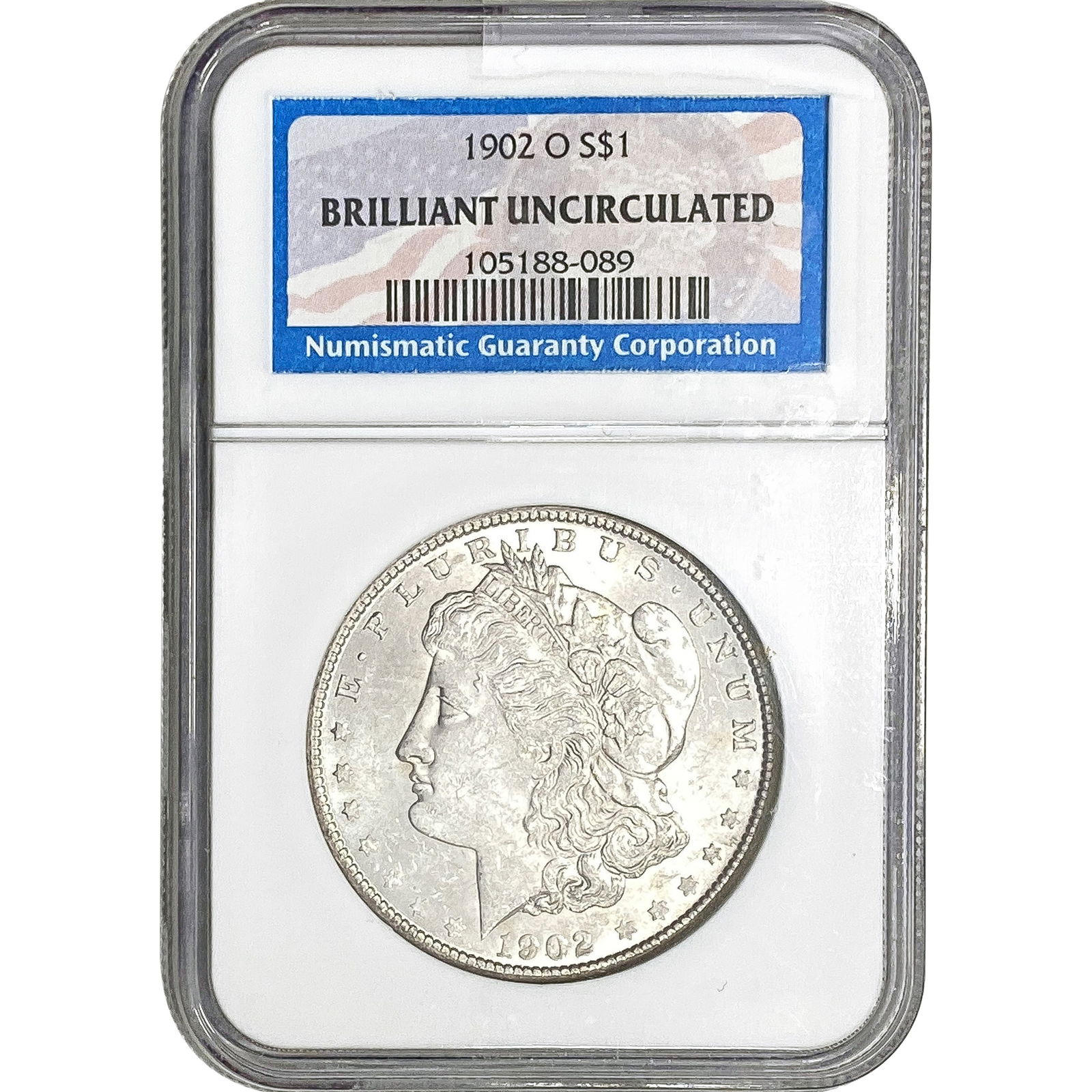 1902-O Morgan Silver Dollar NGC BU (1 of 2)