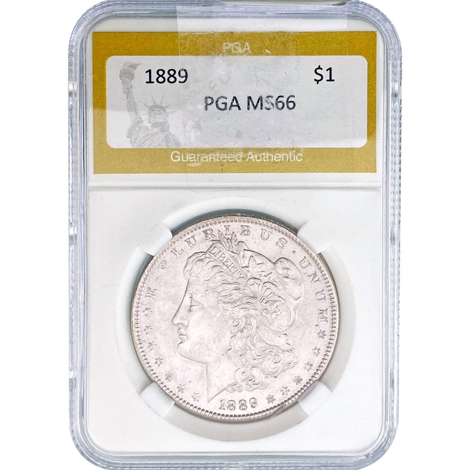 1889 Morgan Silver Dollar PGA MS66: 1889 Morgan Silver Dollar PGA MS66