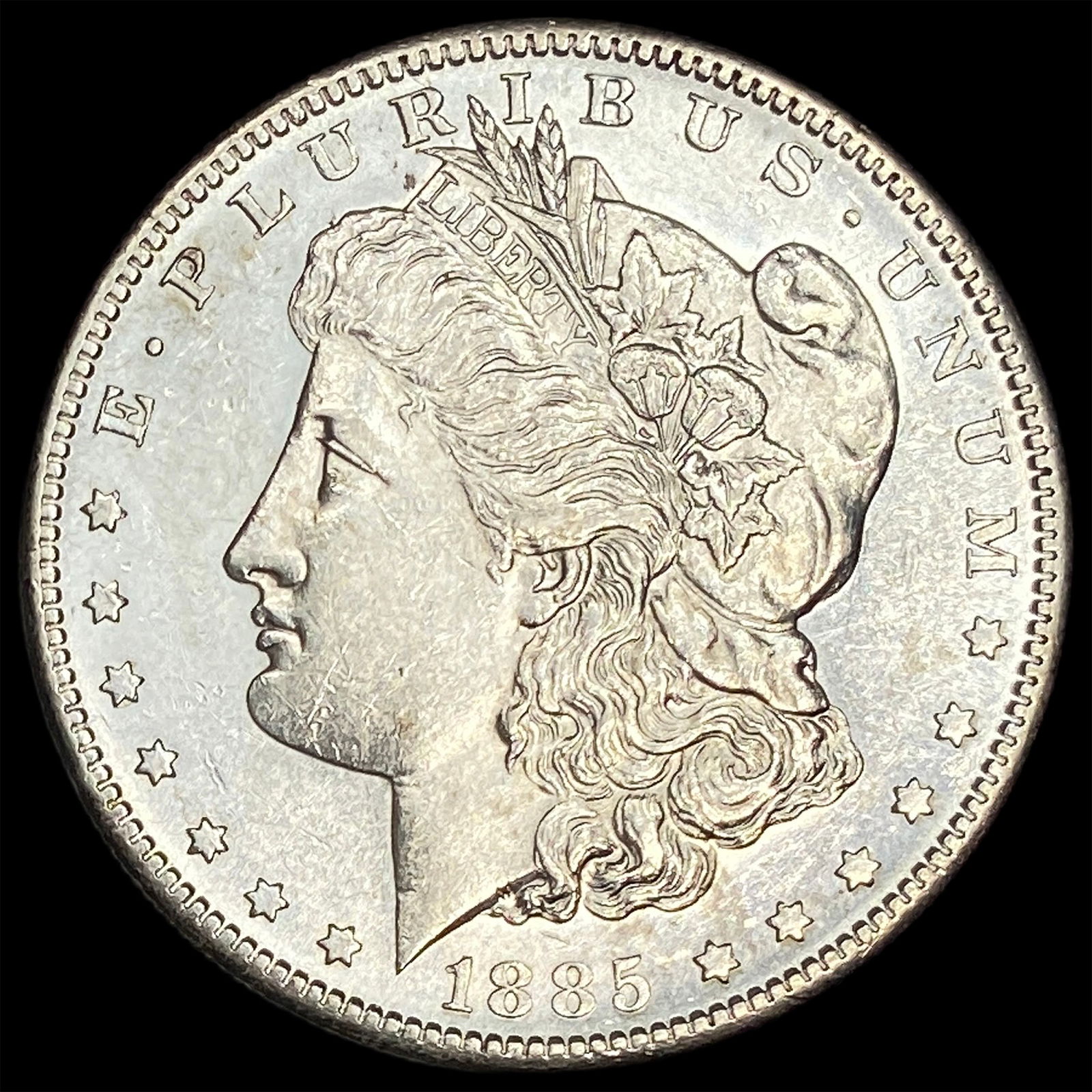 1885-S Silver Morgan Dollar CHOICE AU: 1885-S Silver Morgan Dollar CHOICE AU