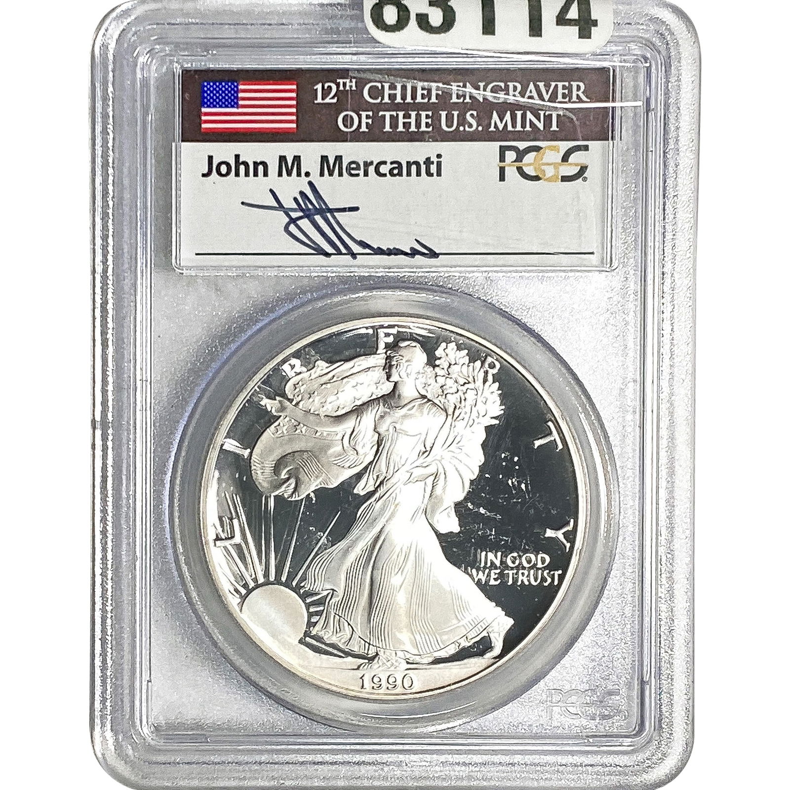 1990-S Silver Eagle PCGS PR69 DCAM (1 of 2)