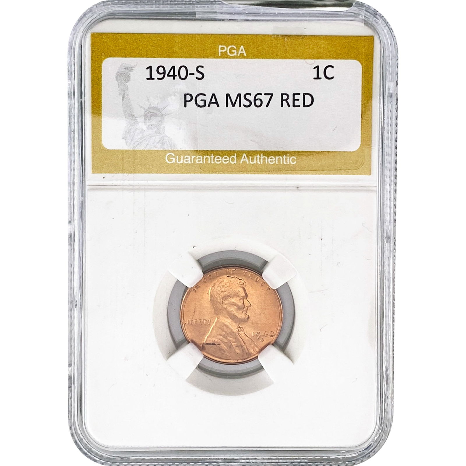 1940-S Wheat Cent PGA MS67 RED (1 of 2)