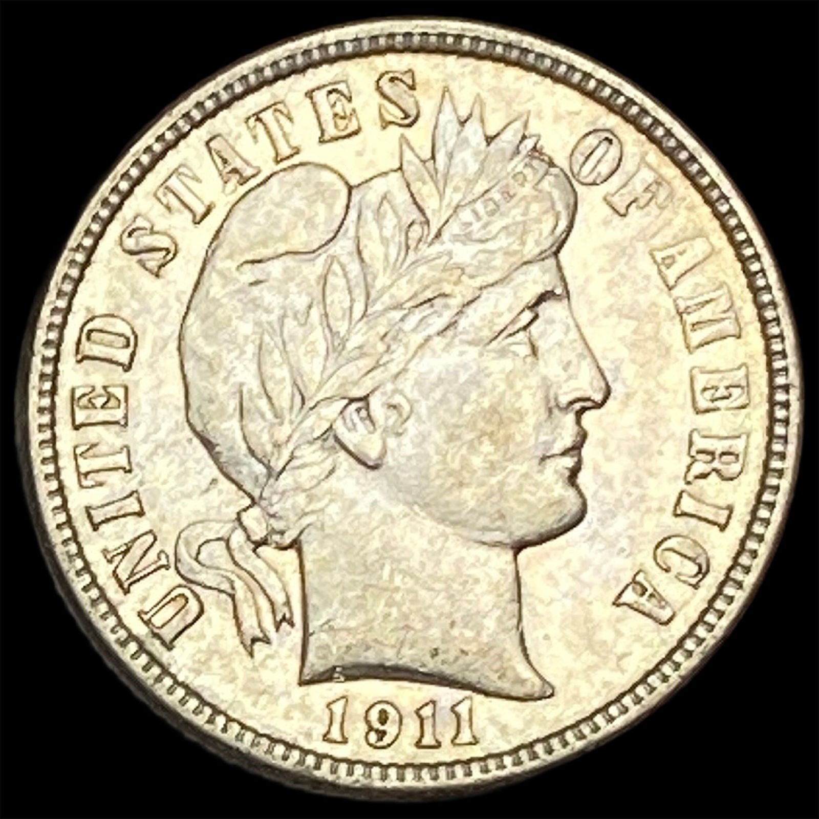 1911 Barber Dime CLOSELY UNCIRCULATED (1 of 2)