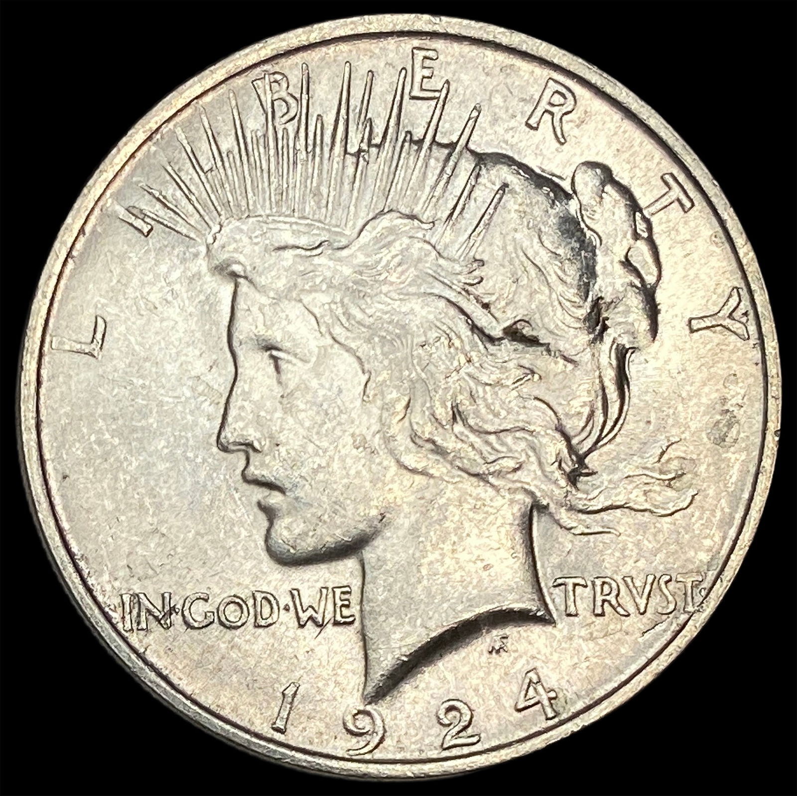 1924 Silver Peace Dollar CHOICE BU (1 of 2)