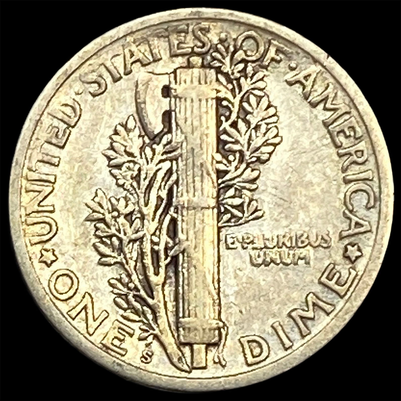 1920-S Silver Mercury Dime NEARLY UNCIRCULATED - 2