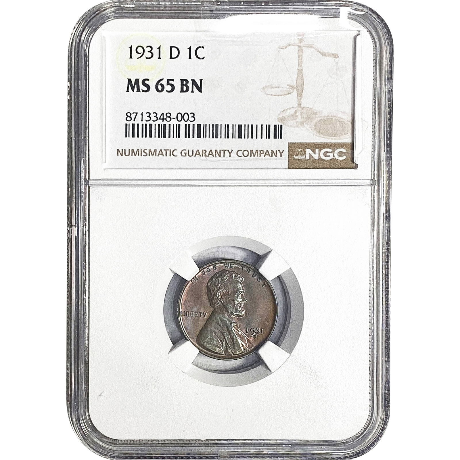 1931-D Wheat Cent NGC MS65 BN (1 of 2)