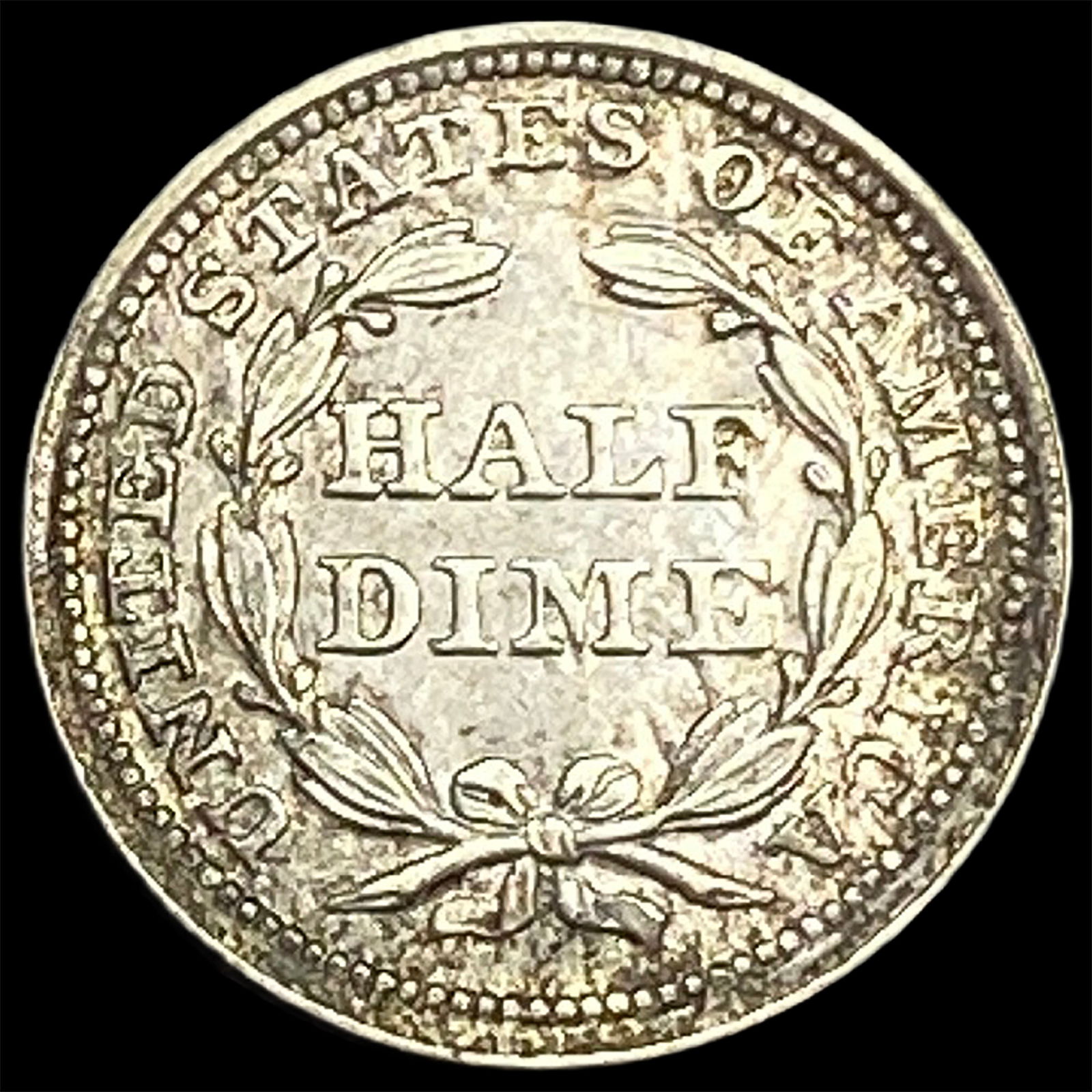 1853 Seated Liberty Silver Half Dime CLOSELY UNCIRCULATED - 2