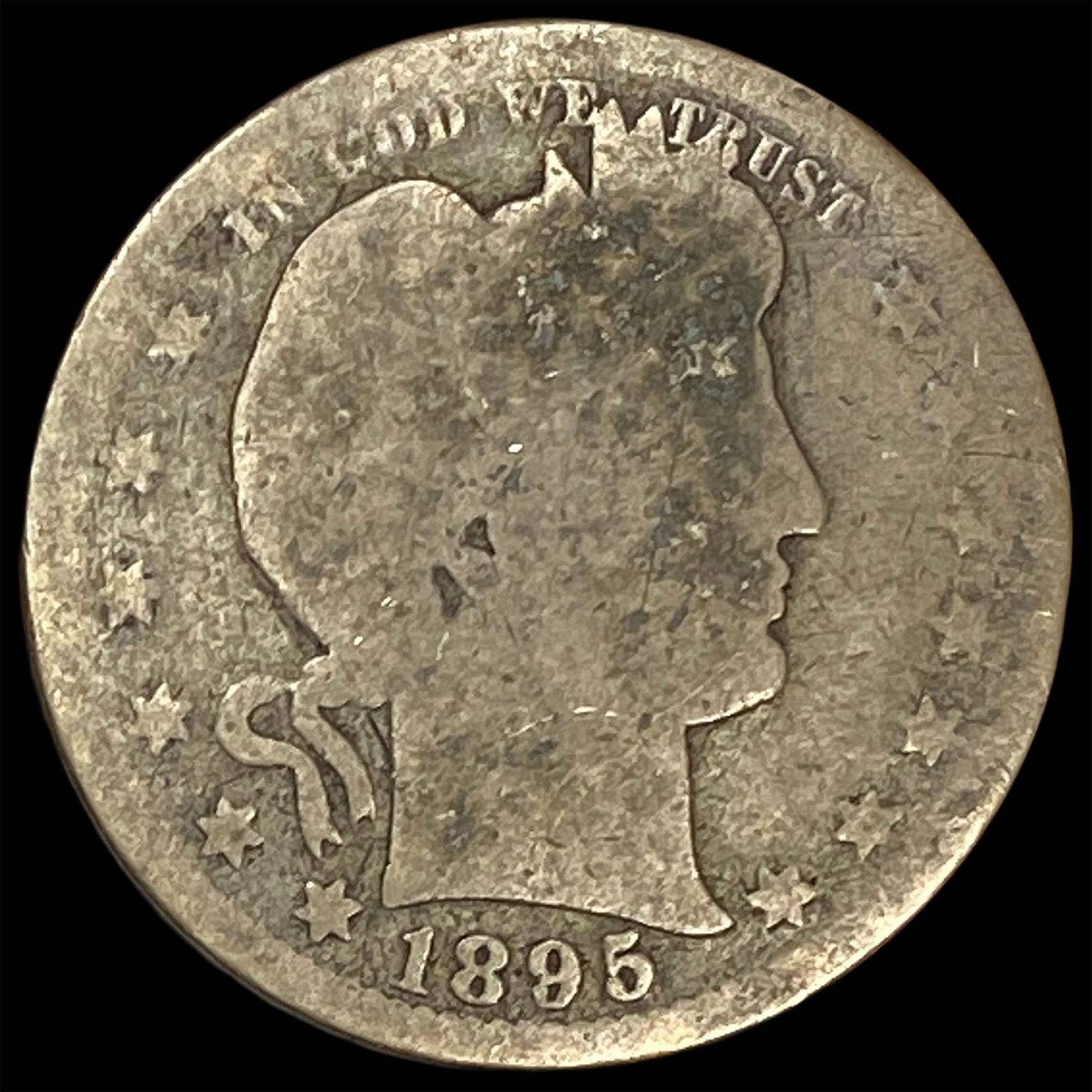 1895 Barber Silver Quarter NICELY CIRCULATED (1 of 2)