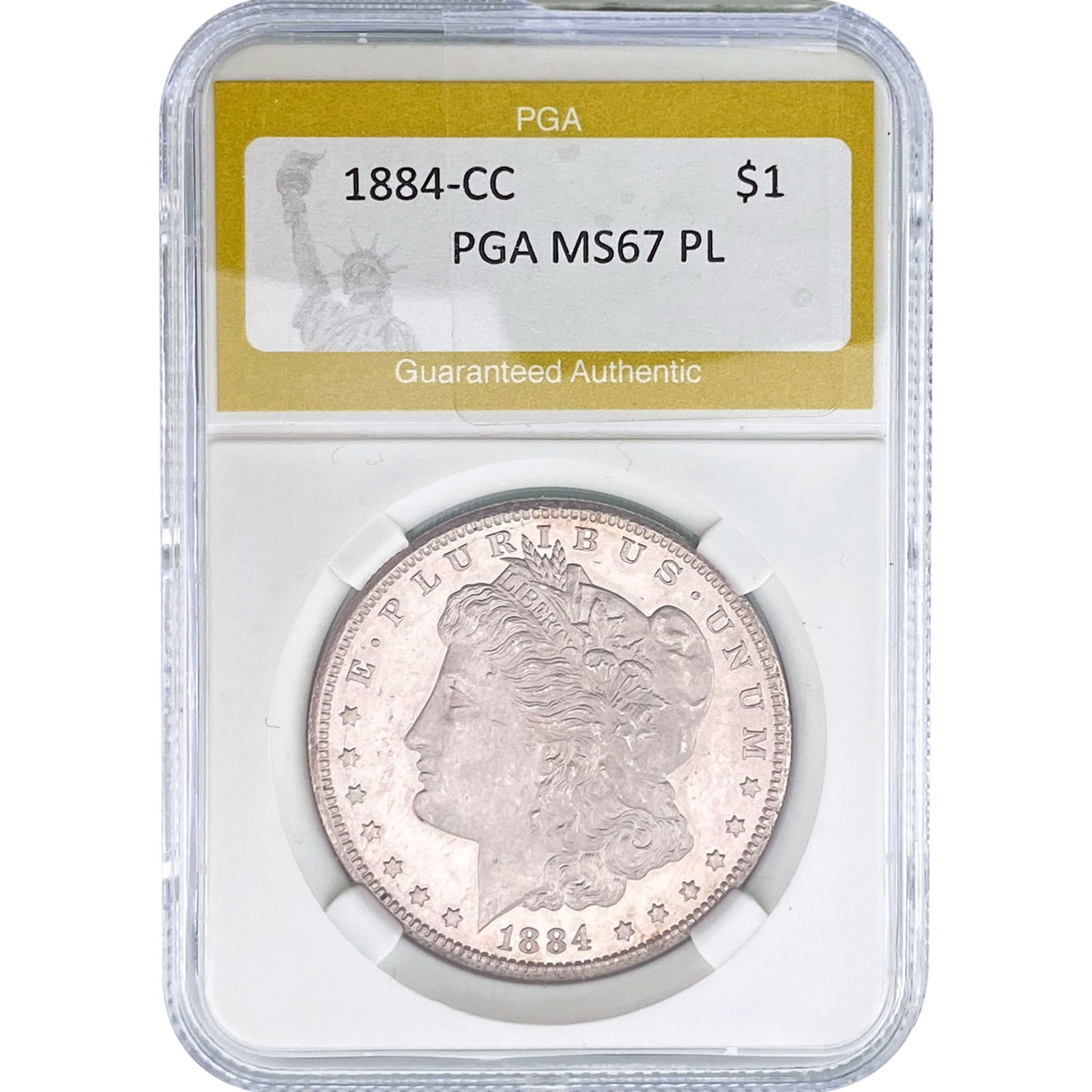 1884-CC Morgan Silver Dollar PGA MS67 PL (1 of 2)