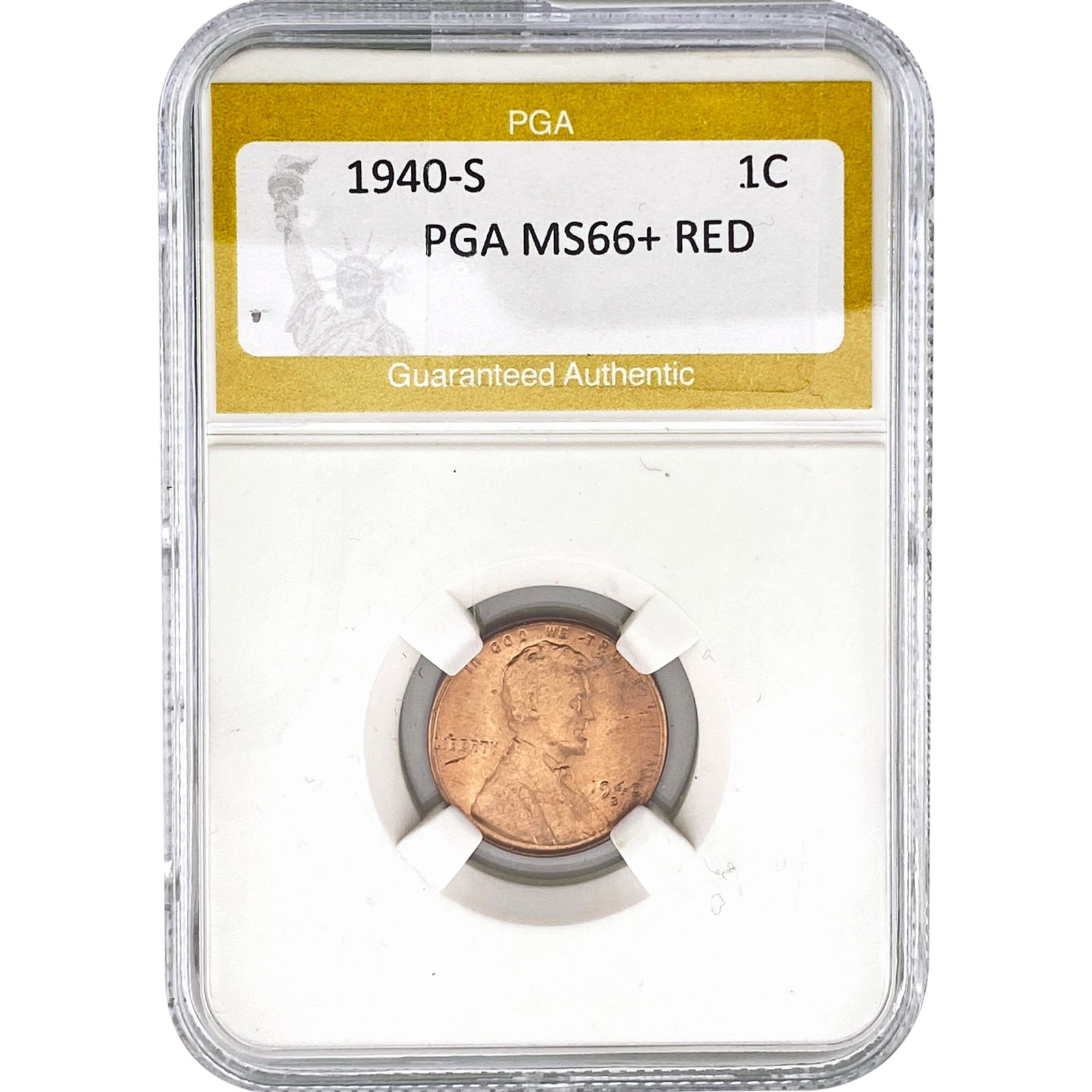 1940-S Wheat Cent PGA MS66+ RED (1 of 2)