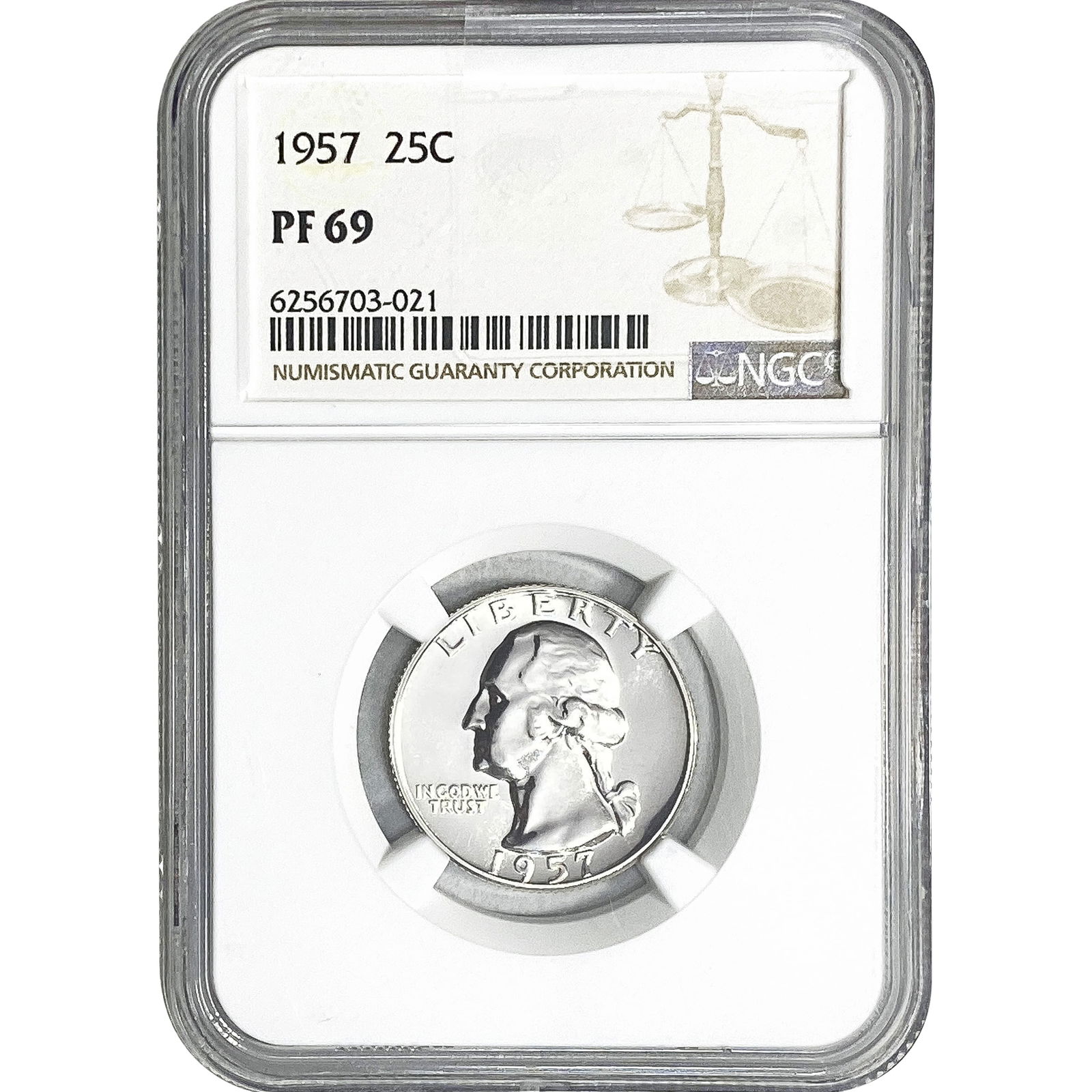 1957 Washington Silver Quarter NGC PF69 (1 of 2)