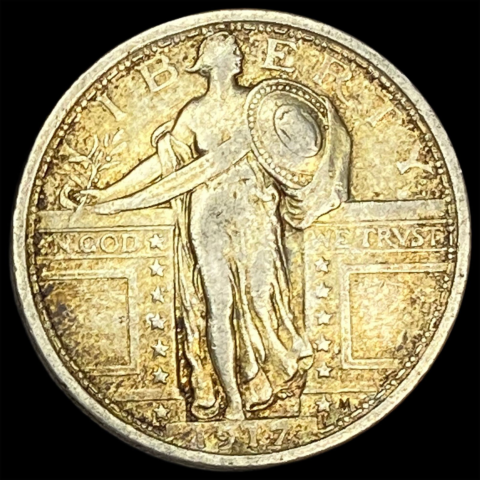 1917 Type 1 Standing Liberty Quarter ABOUT UNCIRCULATED (1 of 2)