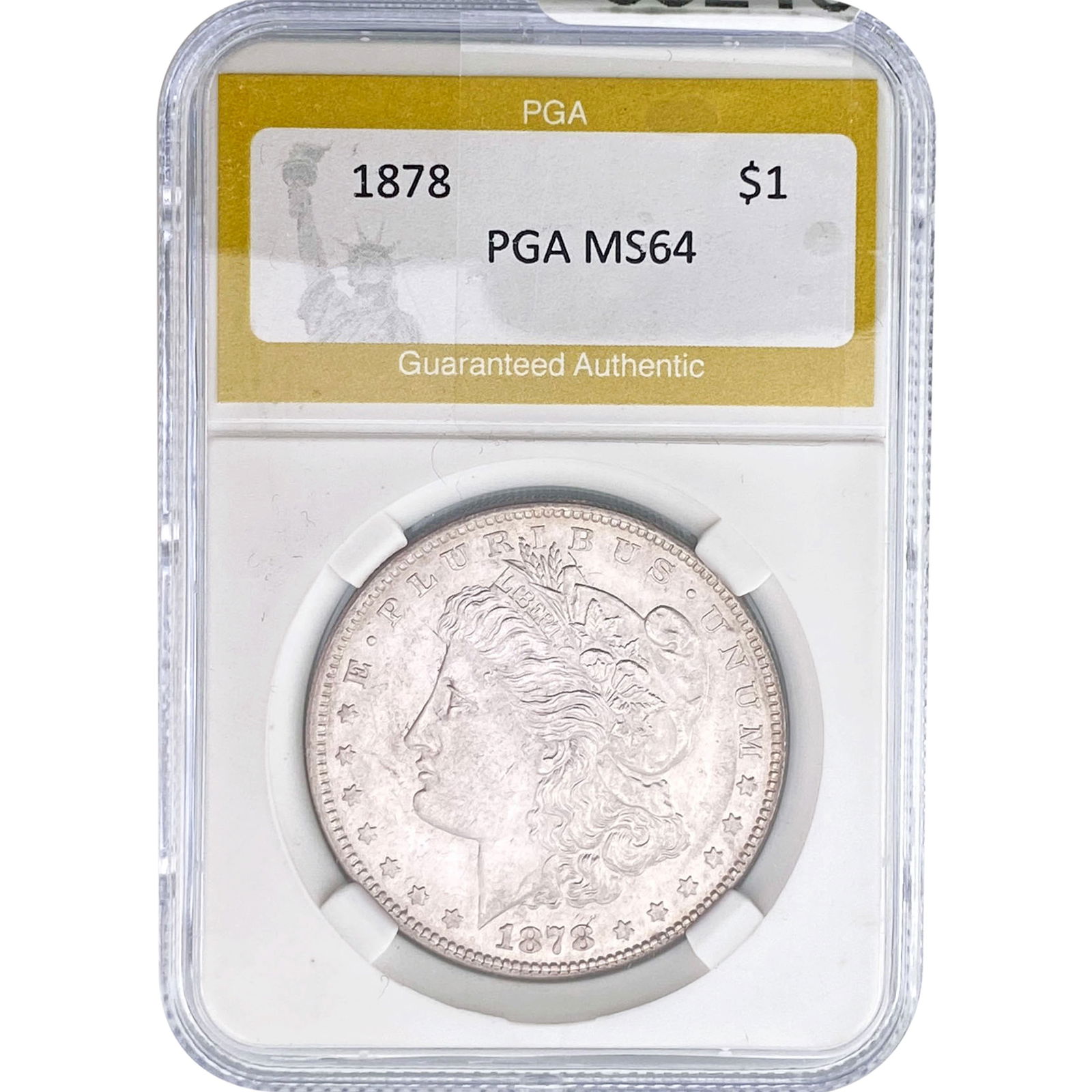 1878 Morgan Silver Dollar PGA MS64: 1878 Morgan Silver Dollar PGA MS64