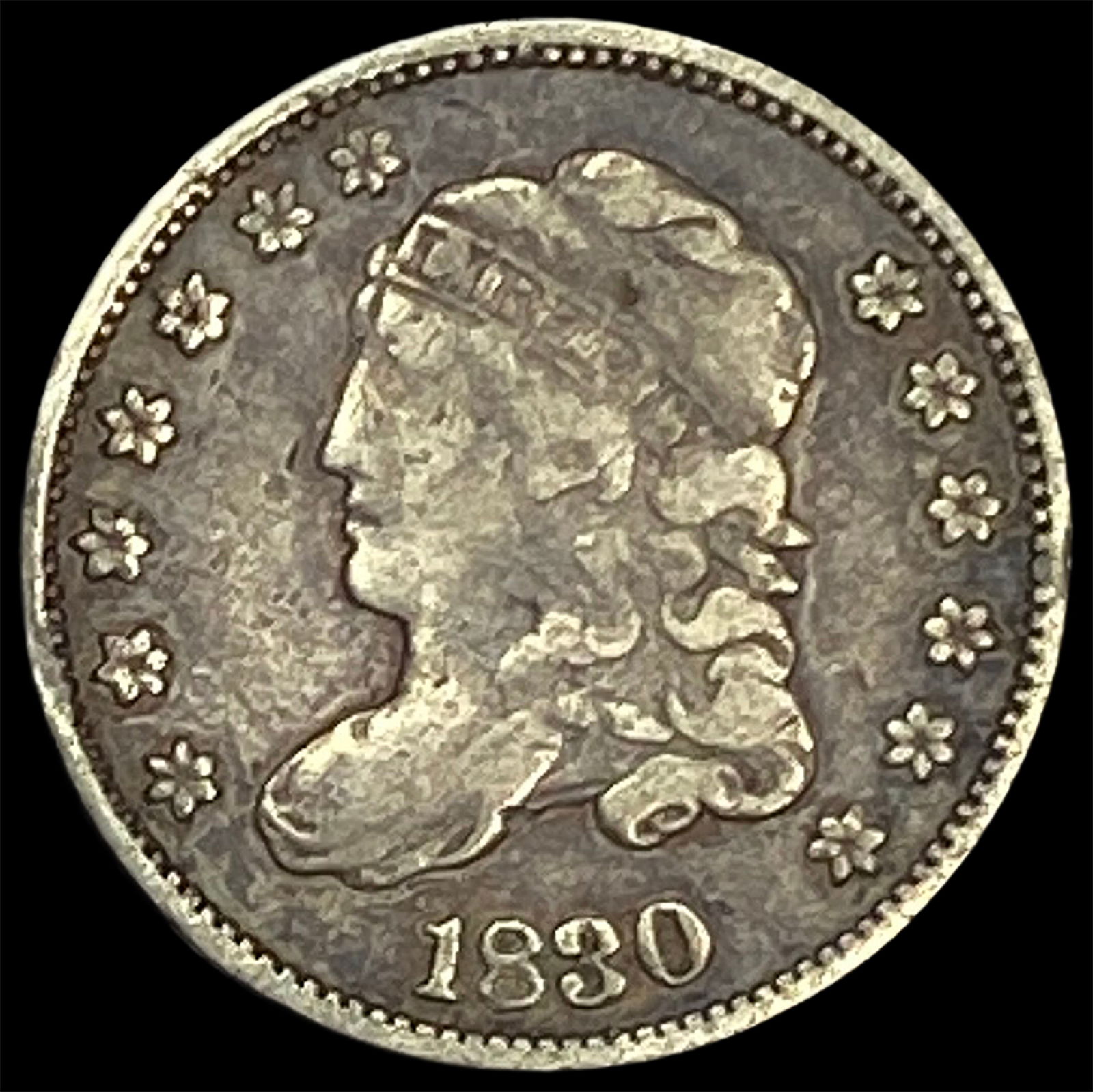 1830 Capped Bust Half Dime LIGHTLY CIRCULATED (1 of 2)