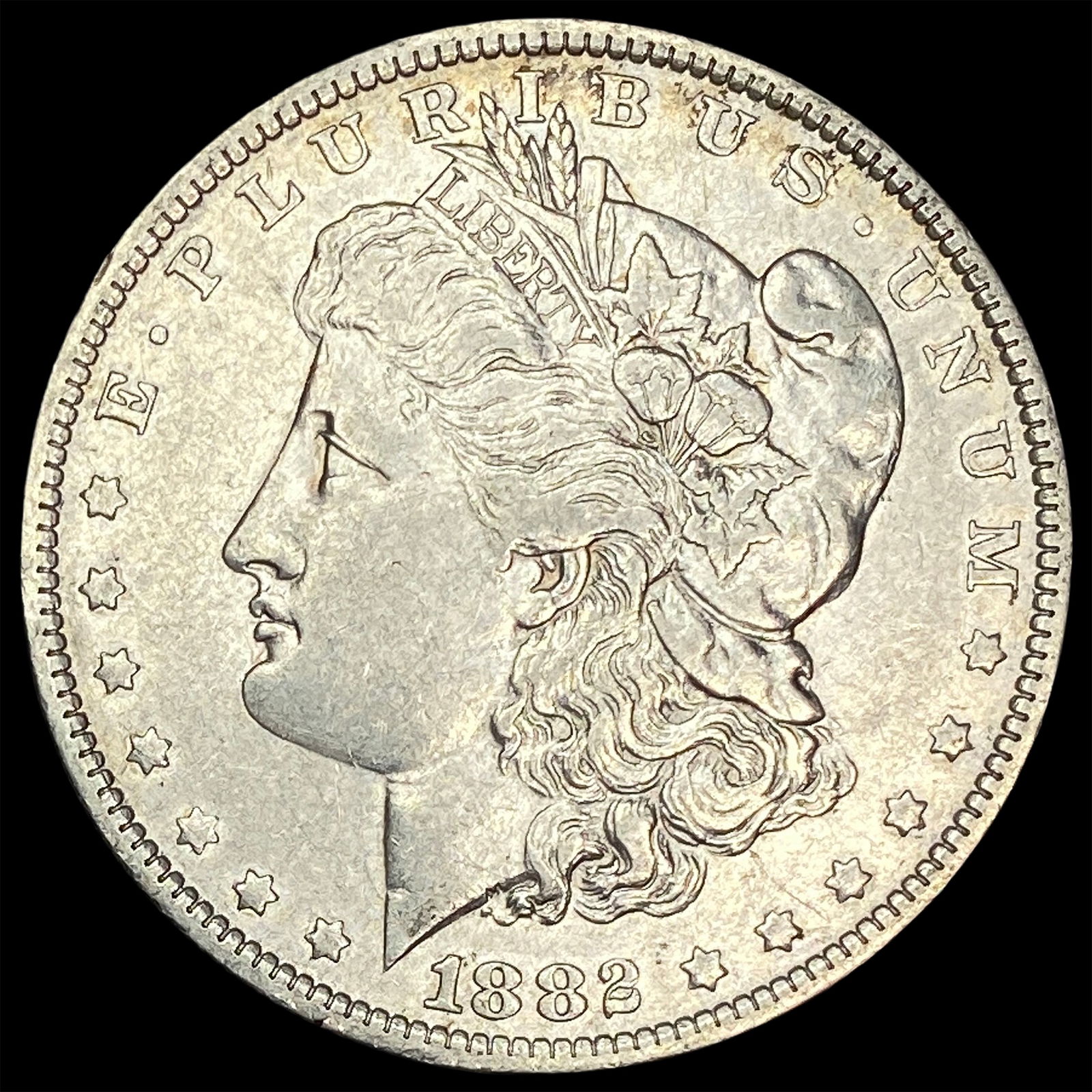 1882-S Silver Morgan Dollar NEARLY UNCIRCULATED (1 of 2)