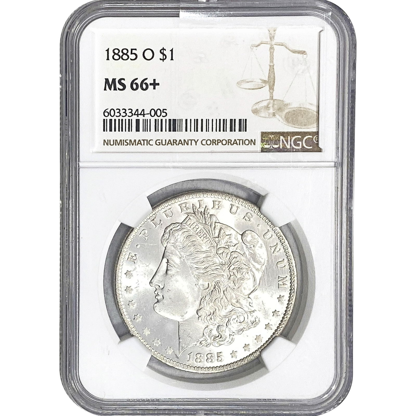 1885-O Morgan Silver Dollar NGC MS64+ (1 of 2)