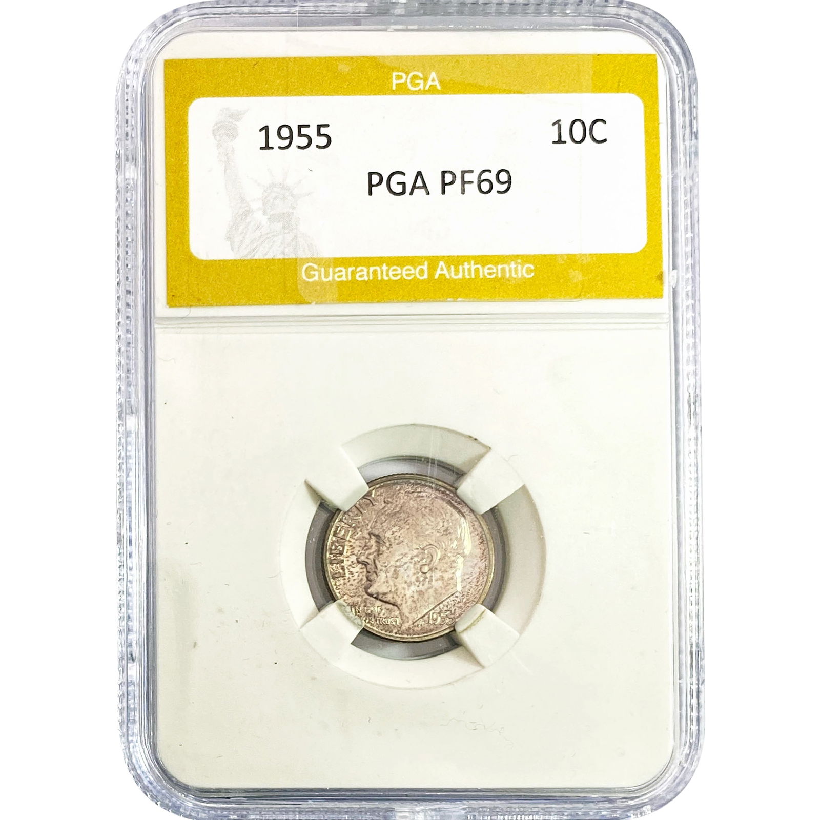 1955 Roosevelt Dime PGA PF69 (1 of 2)
