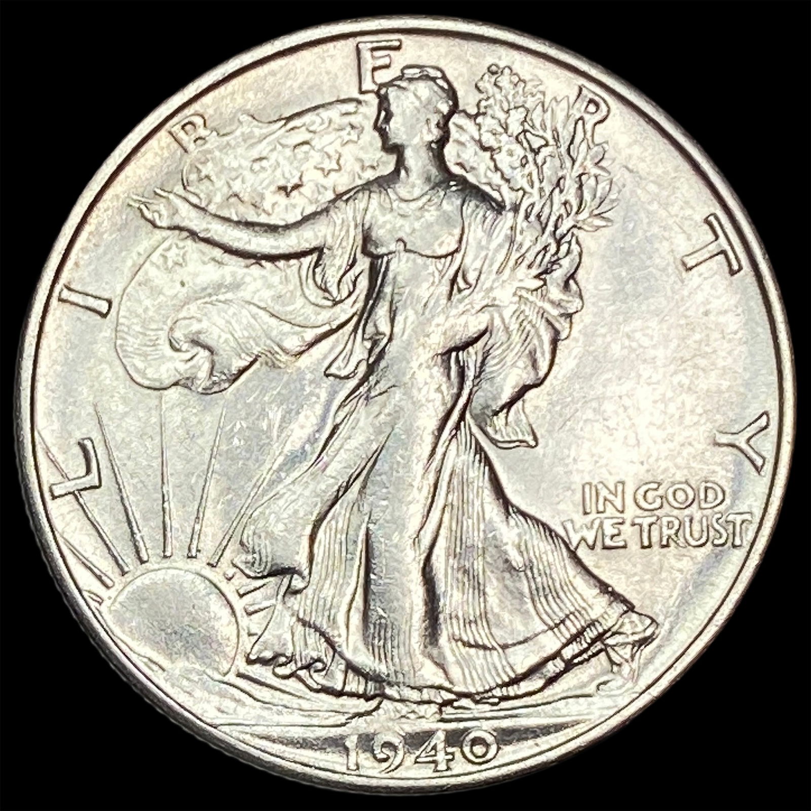 1940-S Silver Walking Liberty Half Dollar UNCIRCULATED (1 of 2)