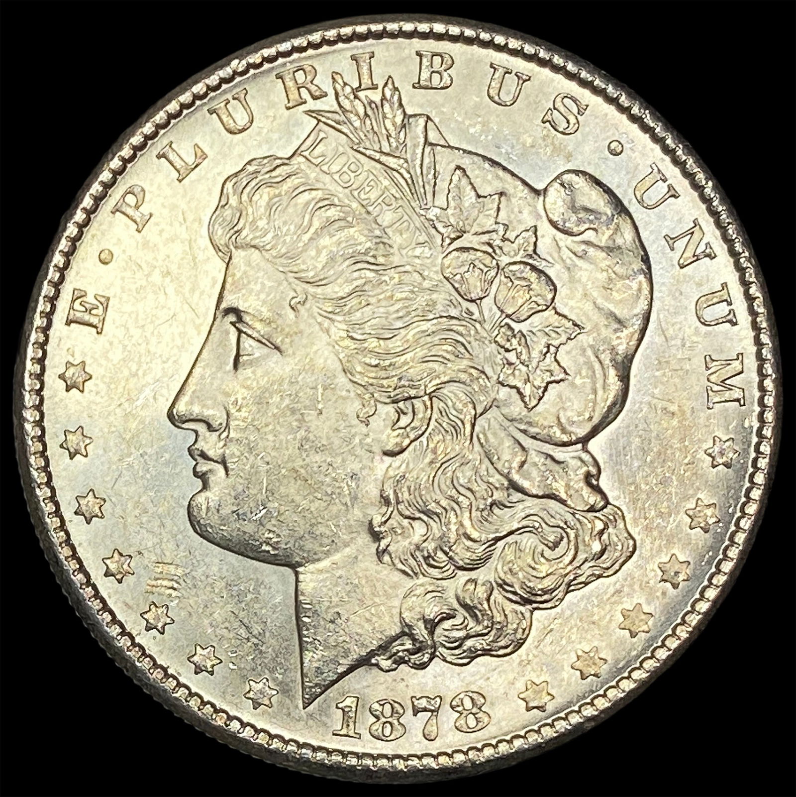1878-S Silver Morgan Dollar NEARLY UNCIRCULATED: 1878-S Silver Morgan Dollar NEARLY UNCIRCULATED