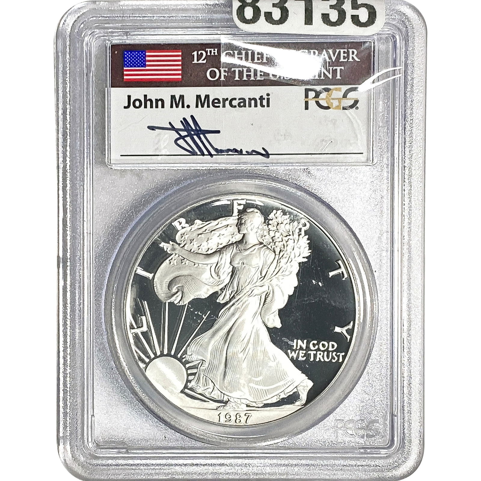 1987-S Silver Eagle PCGS PR69 DCAM (1 of 2)