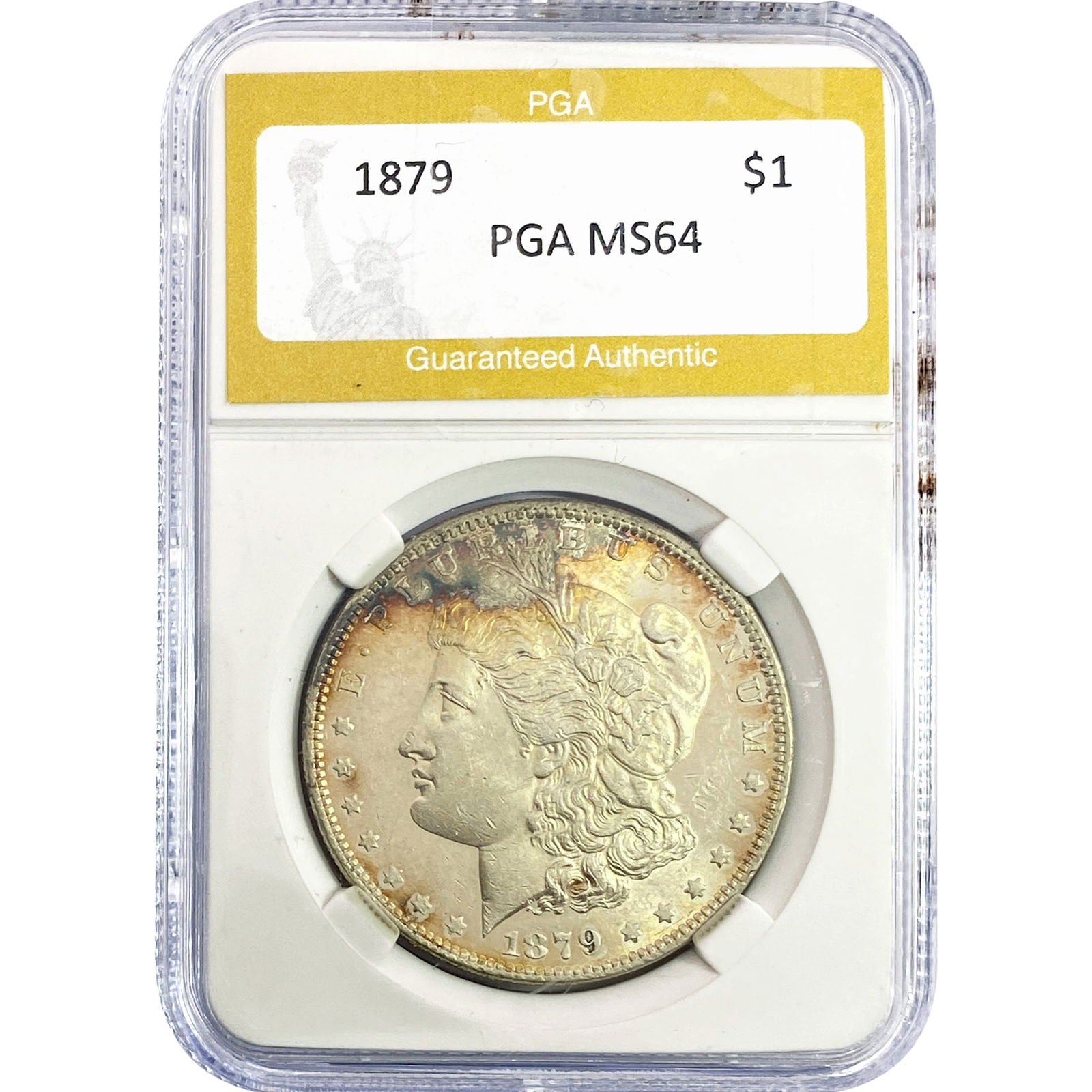 1879 Morgan Silver Dollar PGA MS64: 1879 Morgan Silver Dollar PGA MS64