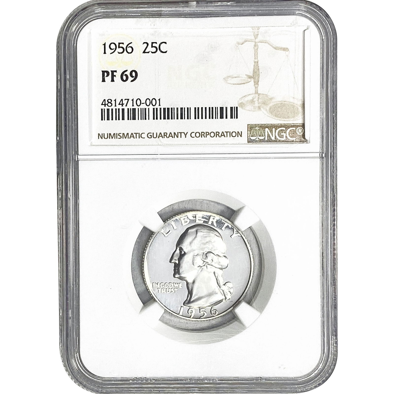 1956 Washington Silver Quarter NGC PF69 (1 of 2)
