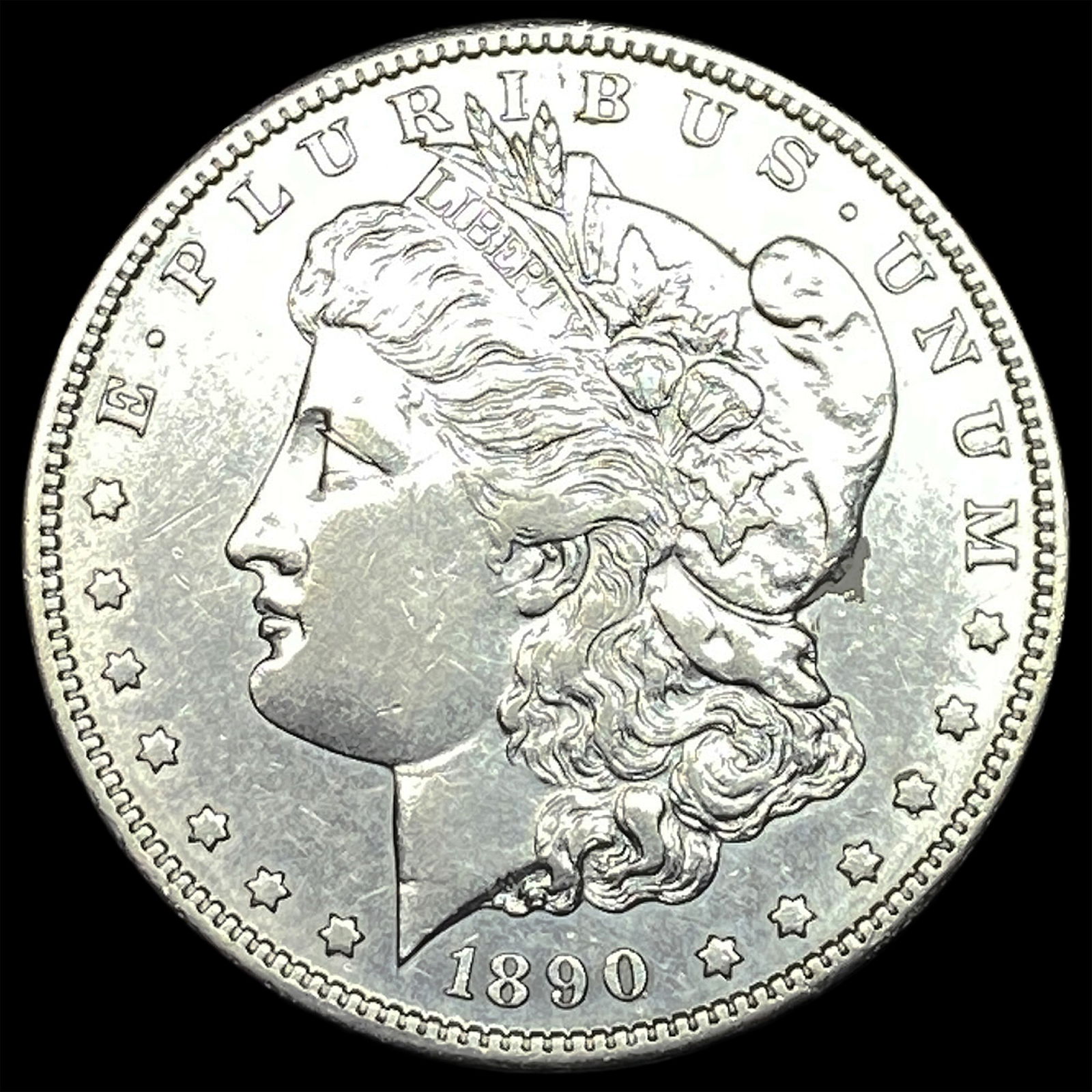 1890-S Silver Morgan Dollar CLOSELY UNCIRCULATED: 1890-S Silver Morgan Dollar CLOSELY UNCIRCULATED