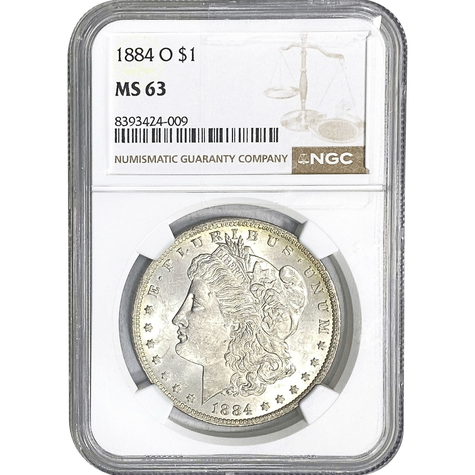 1884-O Morgan Silver Dollar NGC MS63 (1 of 2)