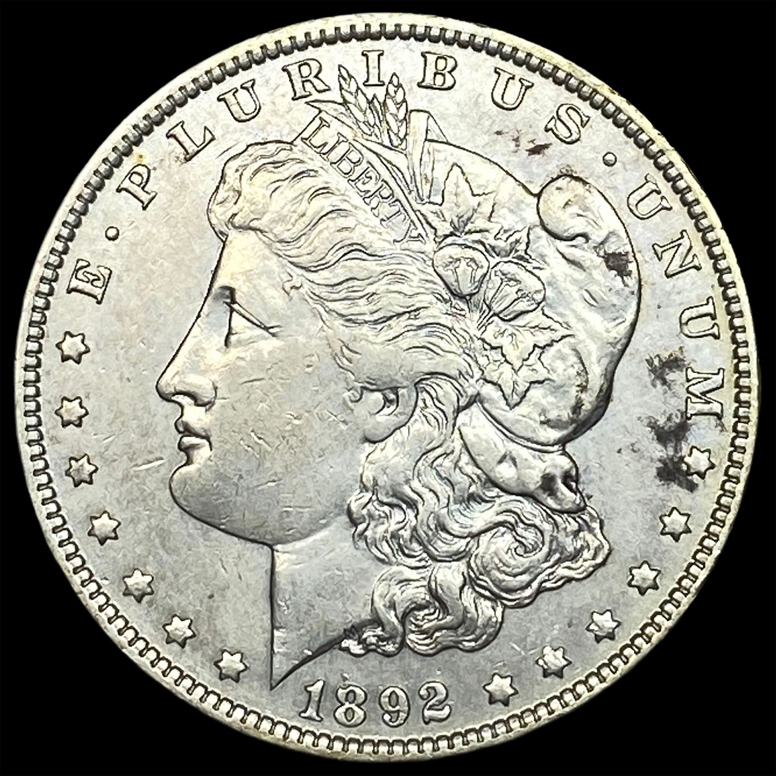 1892 Silver Morgan Dollar CLOSELY UNCIRCULATED: 1892 Silver Morgan Dollar CLOSELY UNCIRCULATED
