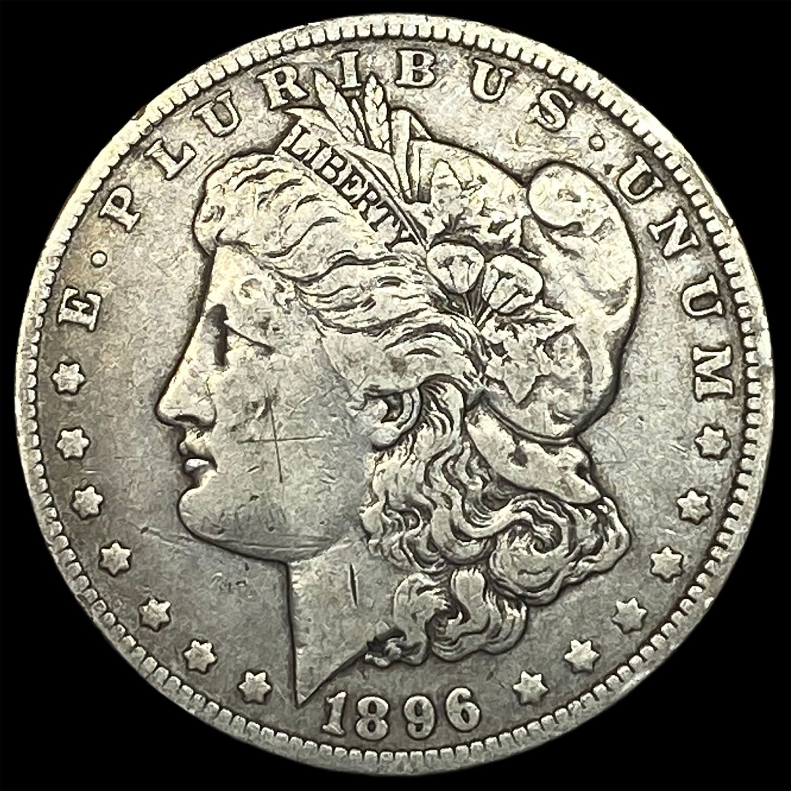 1896-O Silver Morgan Dollar LIGHTLY CIRCULATED (1 of 2)