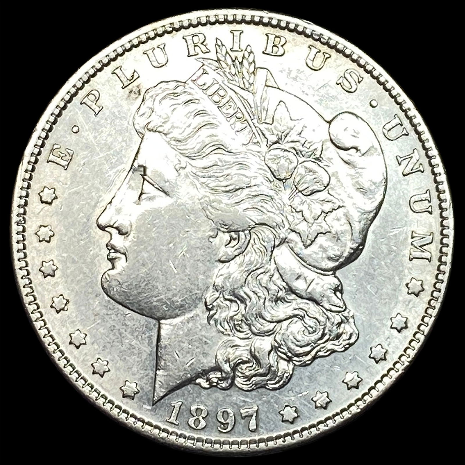 1897-S Silver Morgan Dollar CLOSELY UNCIRCULATED: 1897-S Silver Morgan Dollar CLOSELY UNCIRCULATED