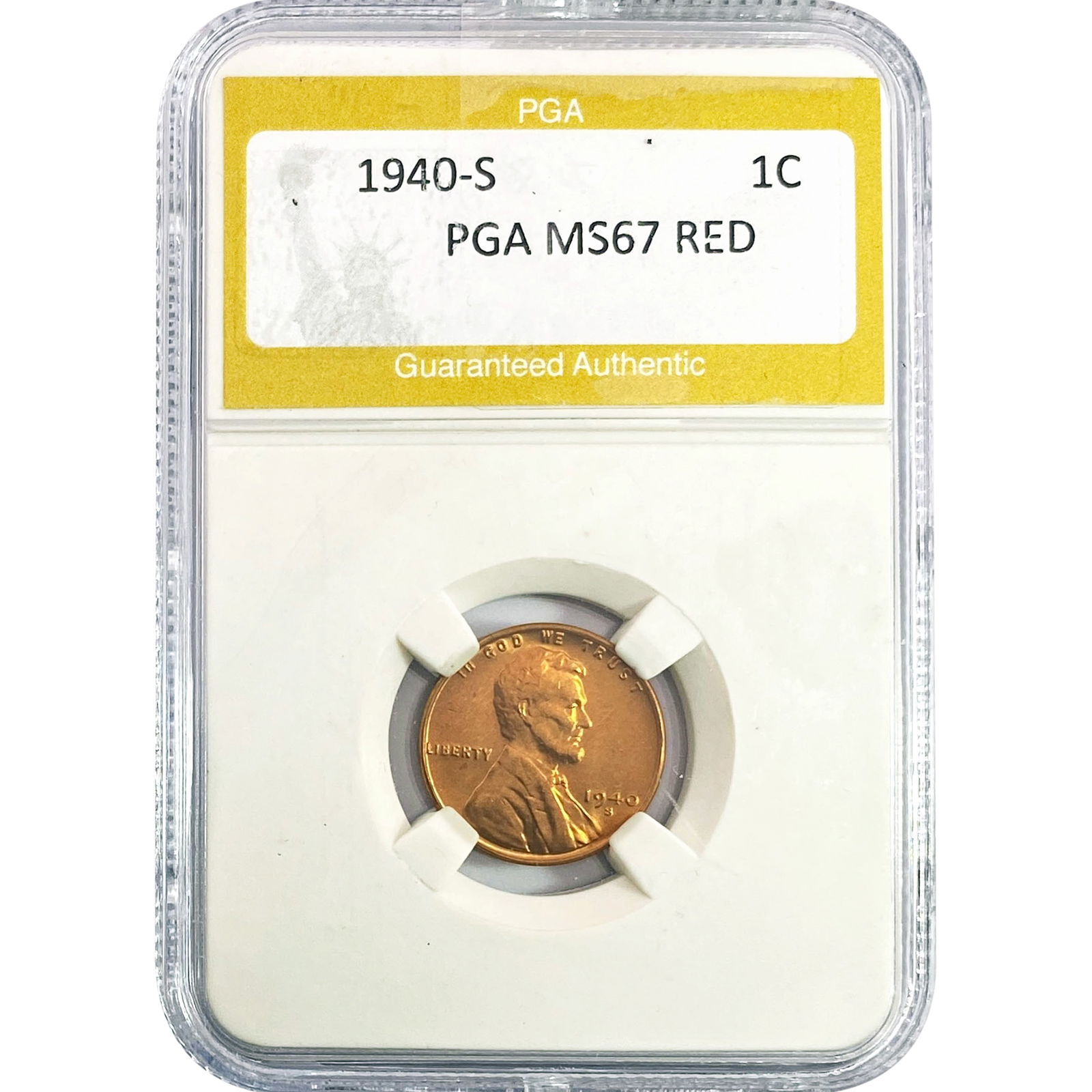 1940-S Wheat Cent PGA MS67 RED (1 of 2)