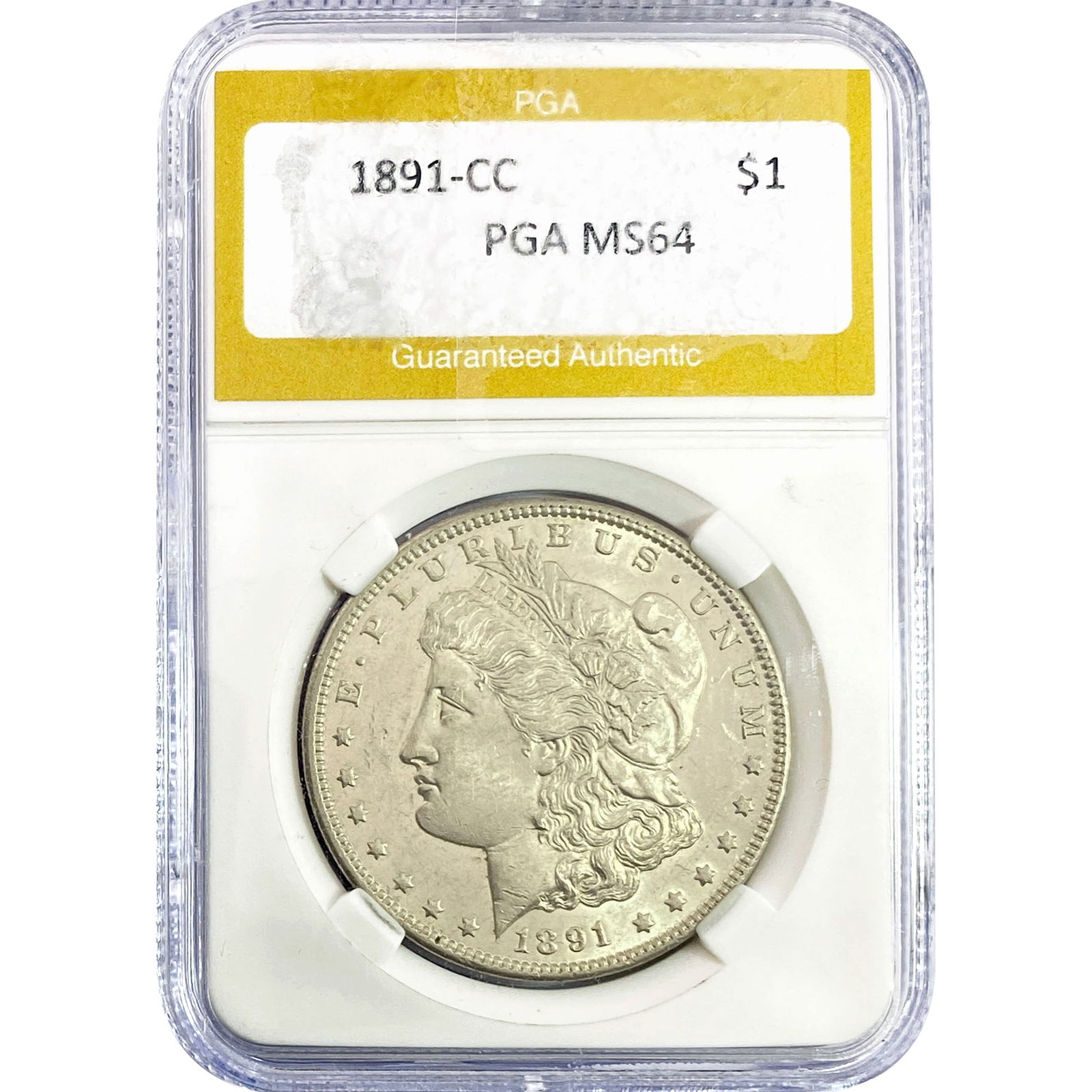 1891-CC Morgan Silver Dollar PGA MS64 (1 of 2)