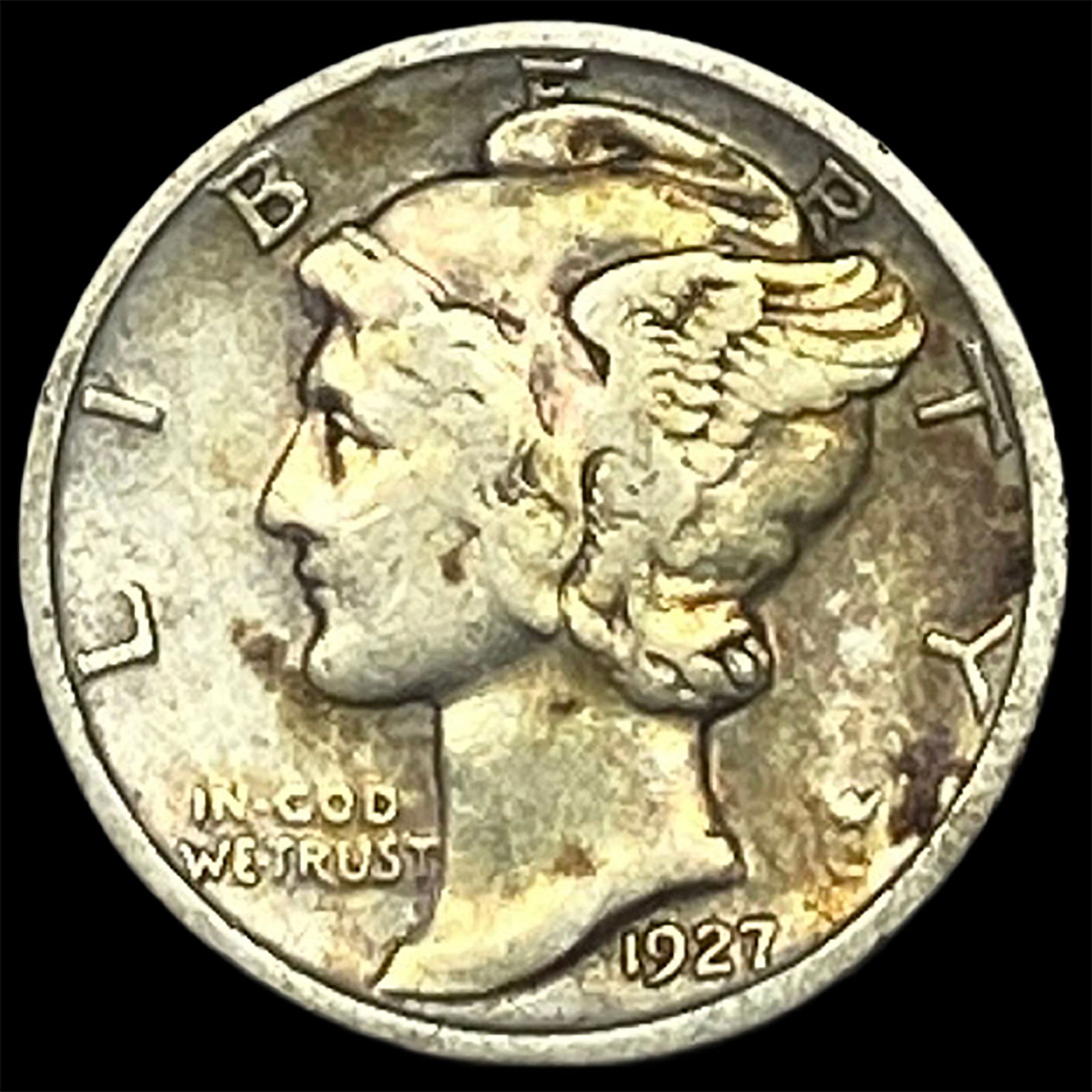 1927-S Silver Mercury Dime LIGHTLY CIRCULATED (1 of 2)