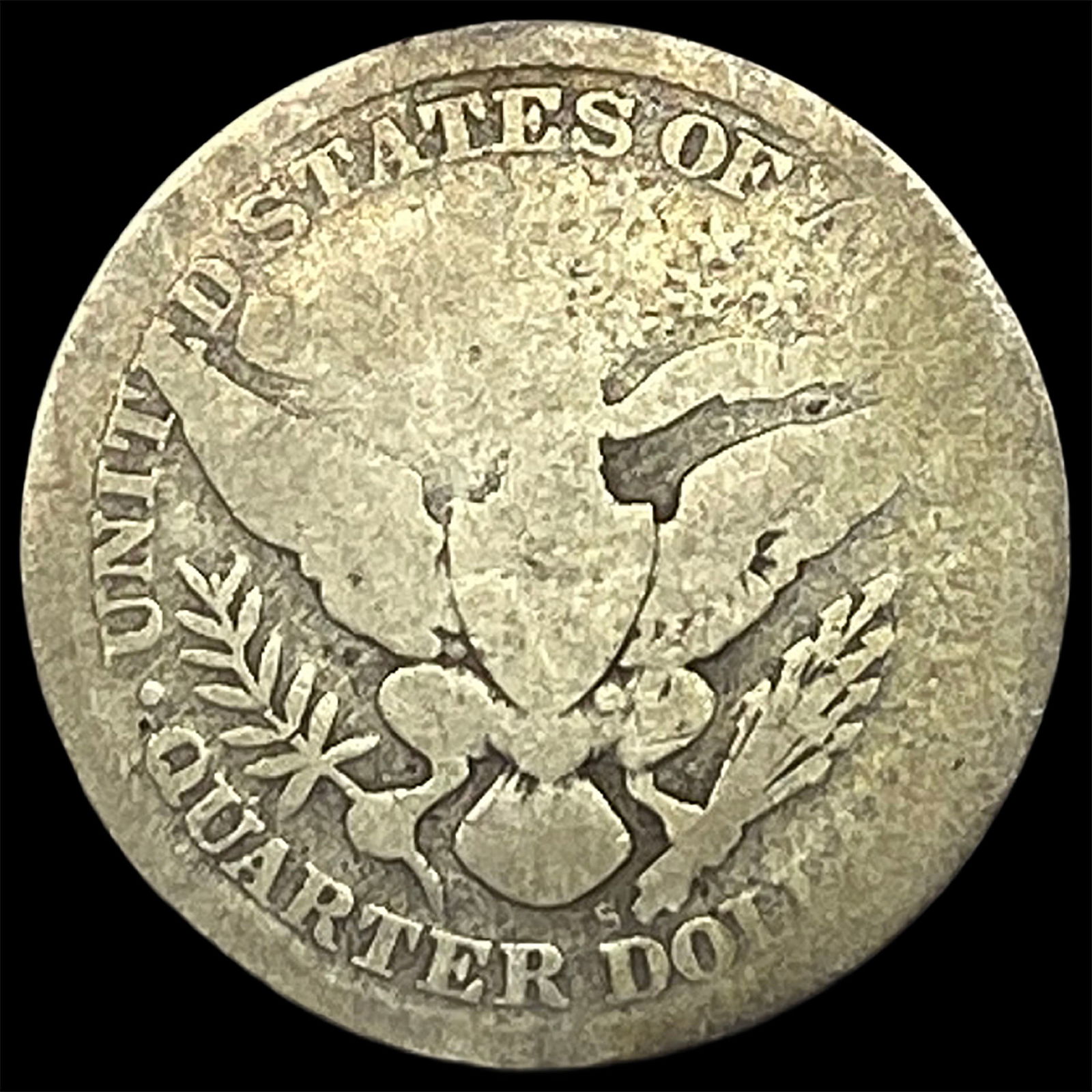 1895-S Silver Barber Quarter NICELY CIRCULATED - 2