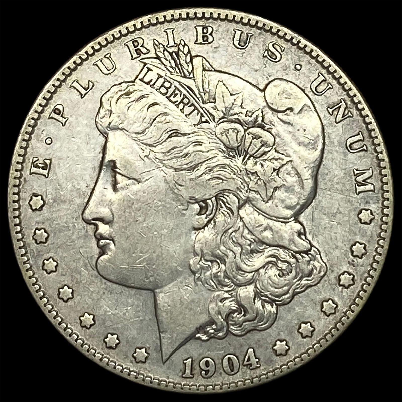 1904-S Silver Morgan Dollar NEARLY UNCIRCULATED (1 of 2)