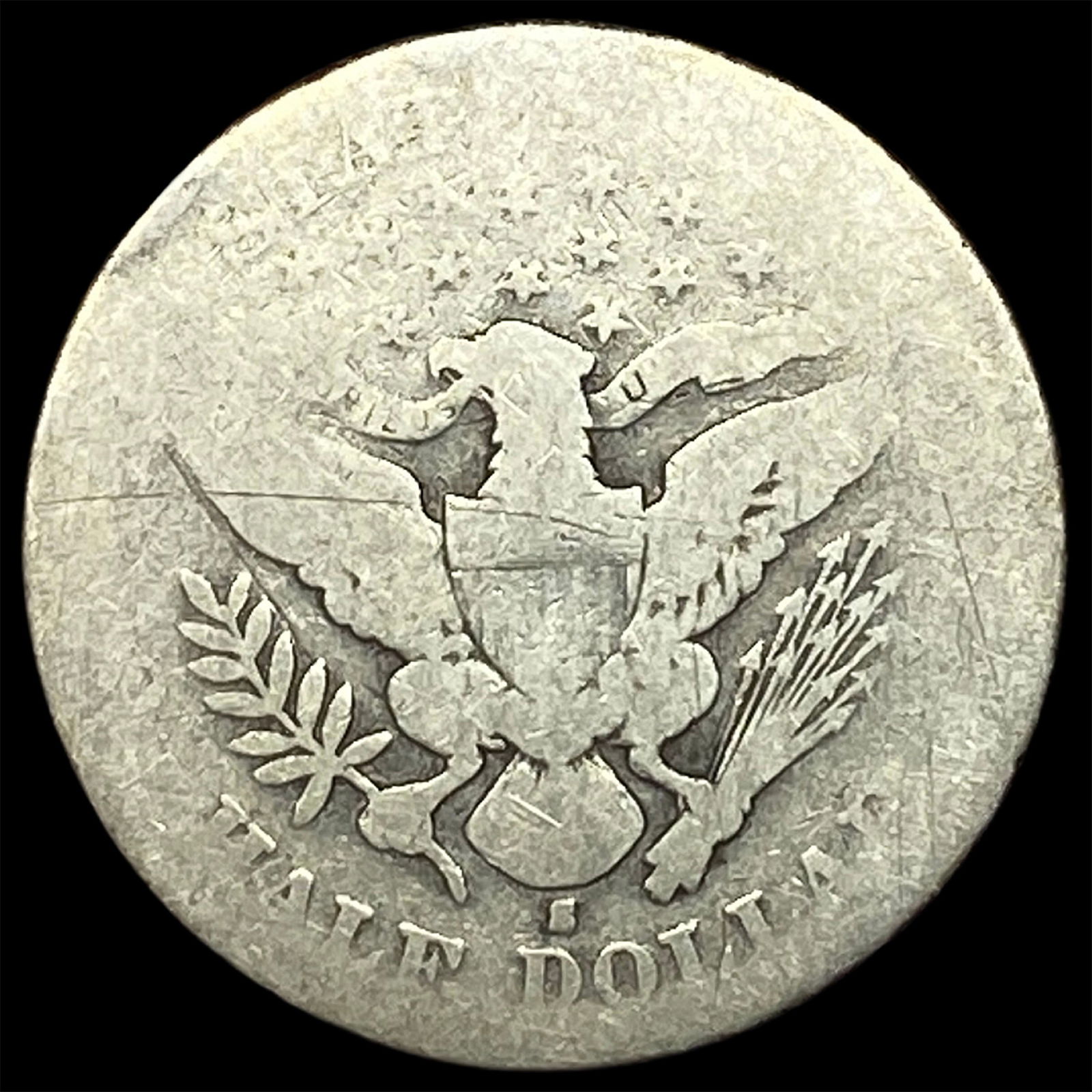 1896-S Silver Barber Half Dollar NICELY CIRCULATED - 2