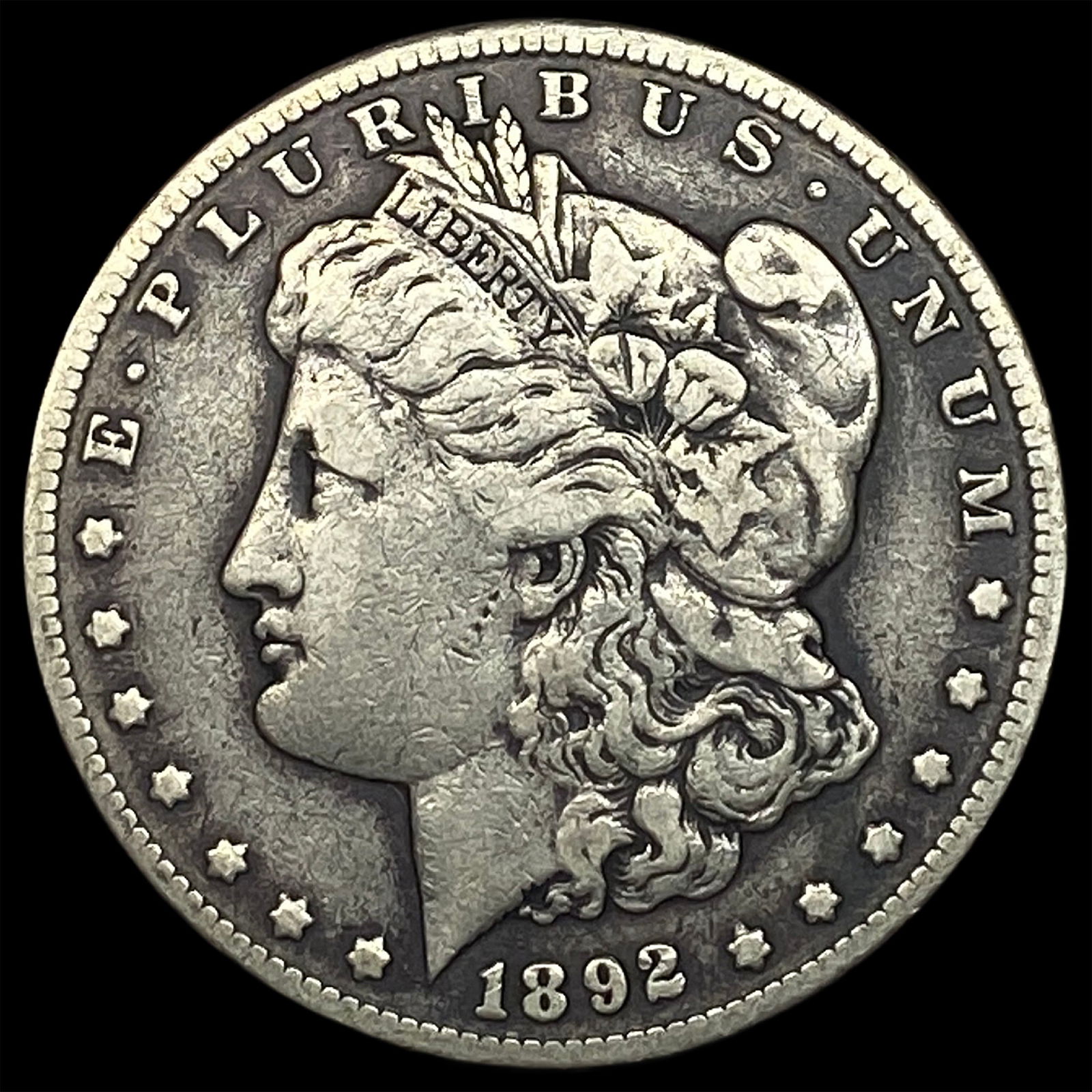 1892-CC Silver Morgan Dollar LIGHTLY CIRCULATED: 1892-CC Silver Morgan Dollar LIGHTLY CIRCULATED