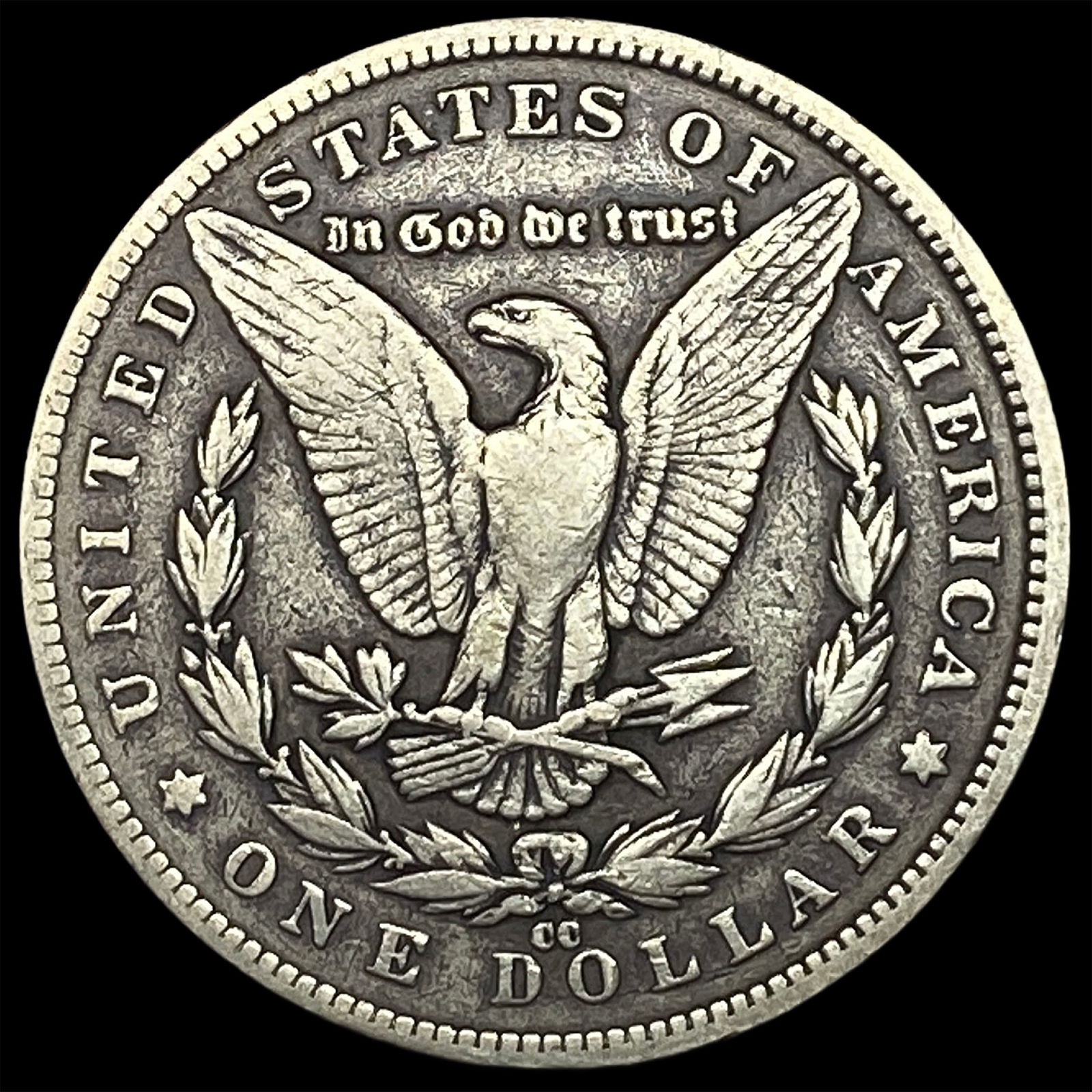 1892-CC Silver Morgan Dollar LIGHTLY CIRCULATED - 2